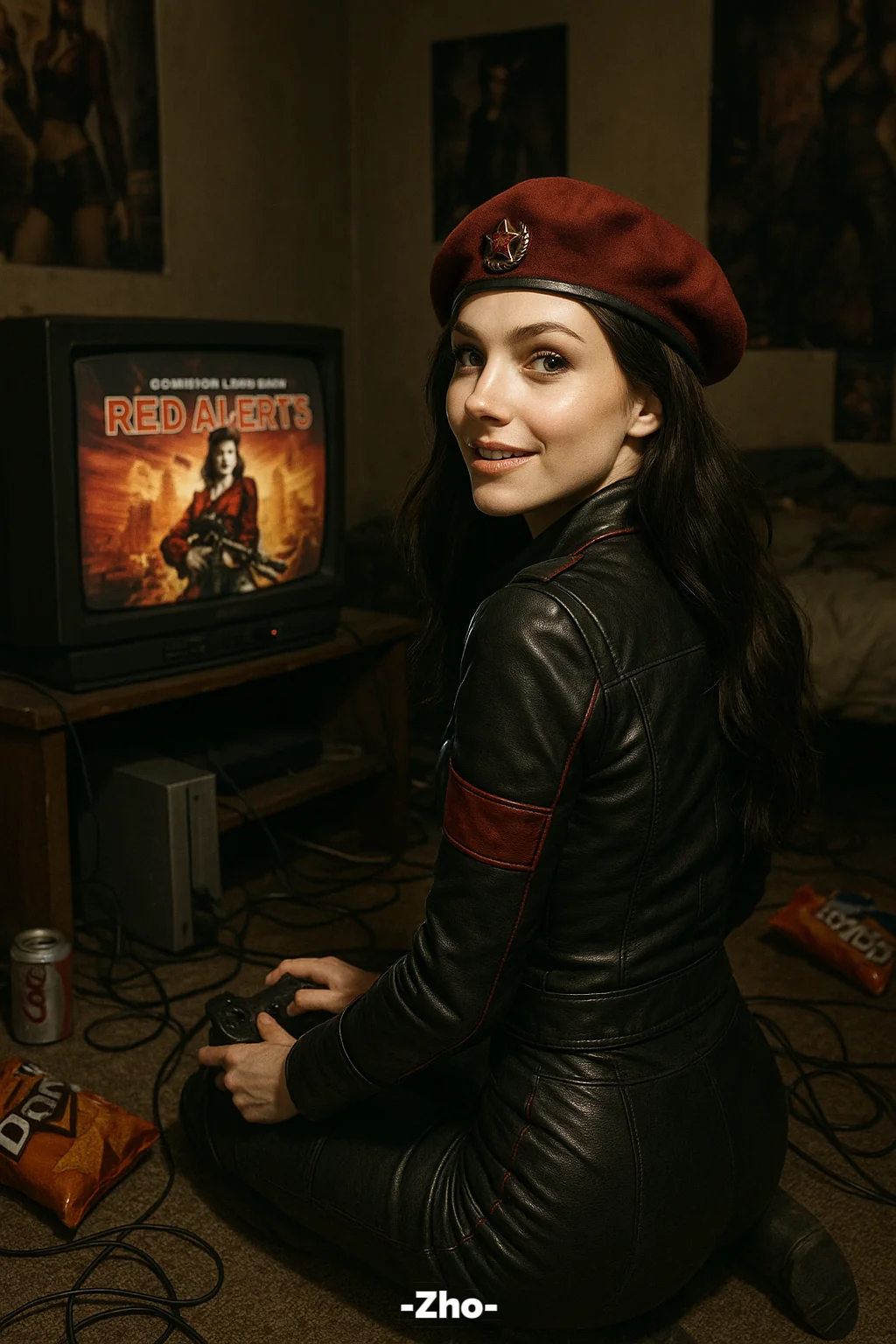 Command & Conquer Red Alert 3 Natasha Nostalgic Reimagining, Retro, nanoBanana-Pro, 2008, 3D reference image