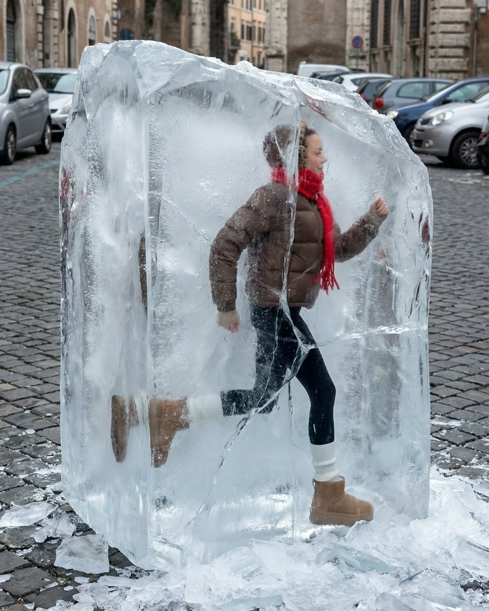 Global Trend 'Frozen-in-Ice' Effect, Avatar, nanoBanana-Pro, Nano Banana Pro, 头像 reference image, image 3 of 4