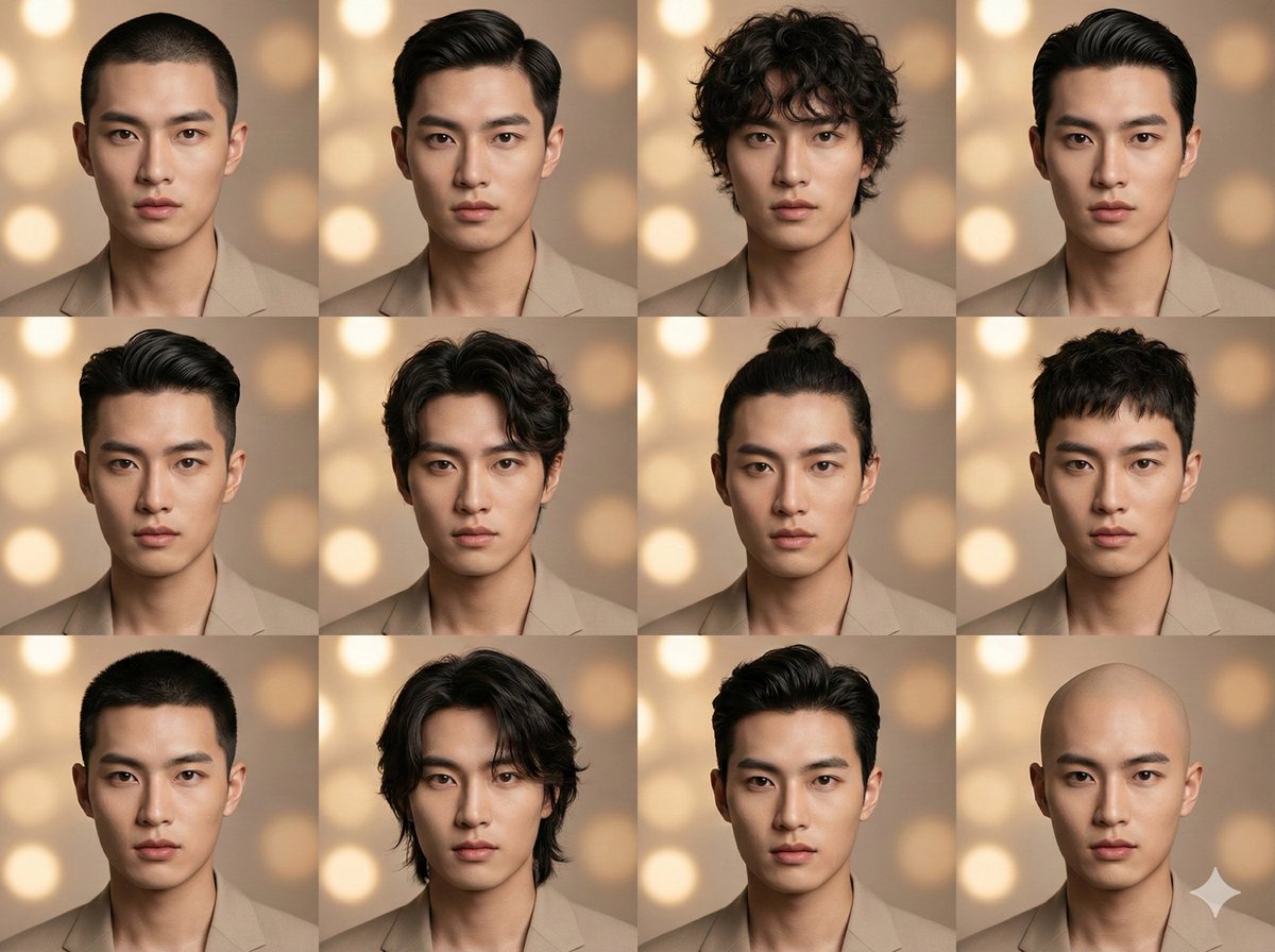 Experience Sharing: AI Haircut Selection, People, nanoBanana-Pro, AI发型设计, 神话 reference image