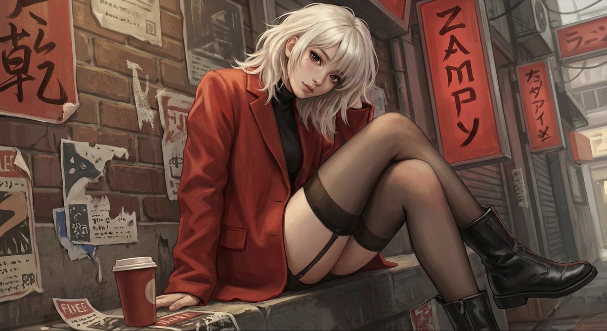 梦幻与现实，人物，nanoBanana-Pro，Anime-Inspired, Confident Pose风格参考图
