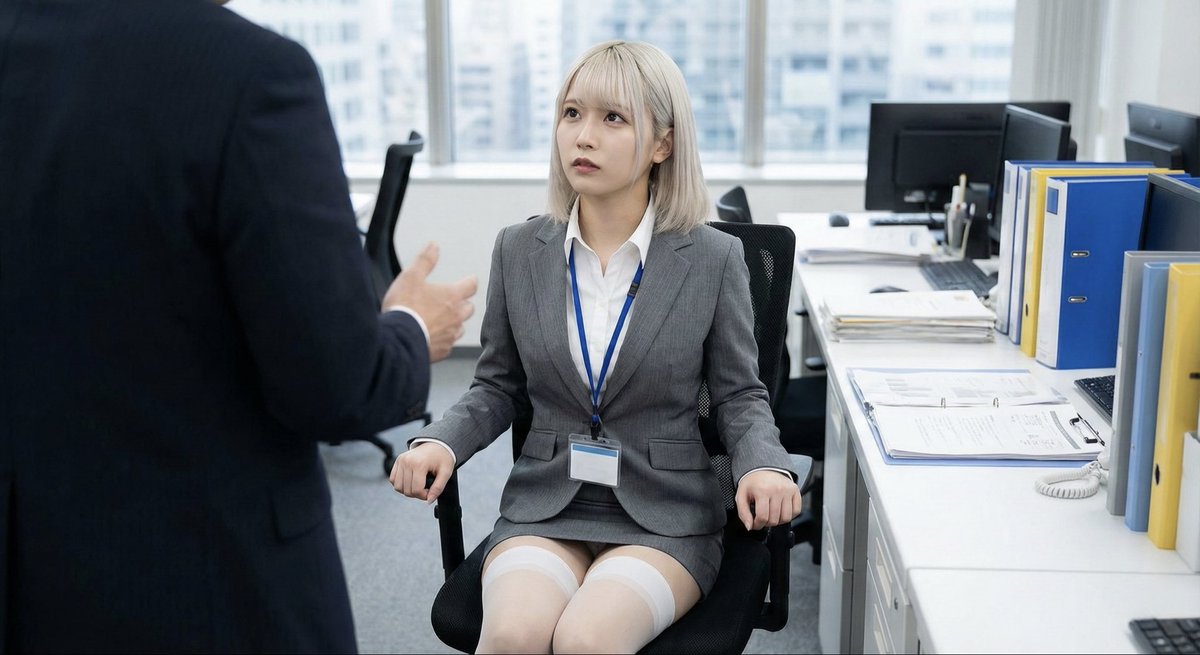 忙碌的办公室女性，人物，nanoBanana-Pro，Business Attire, High Resolution风格参考图