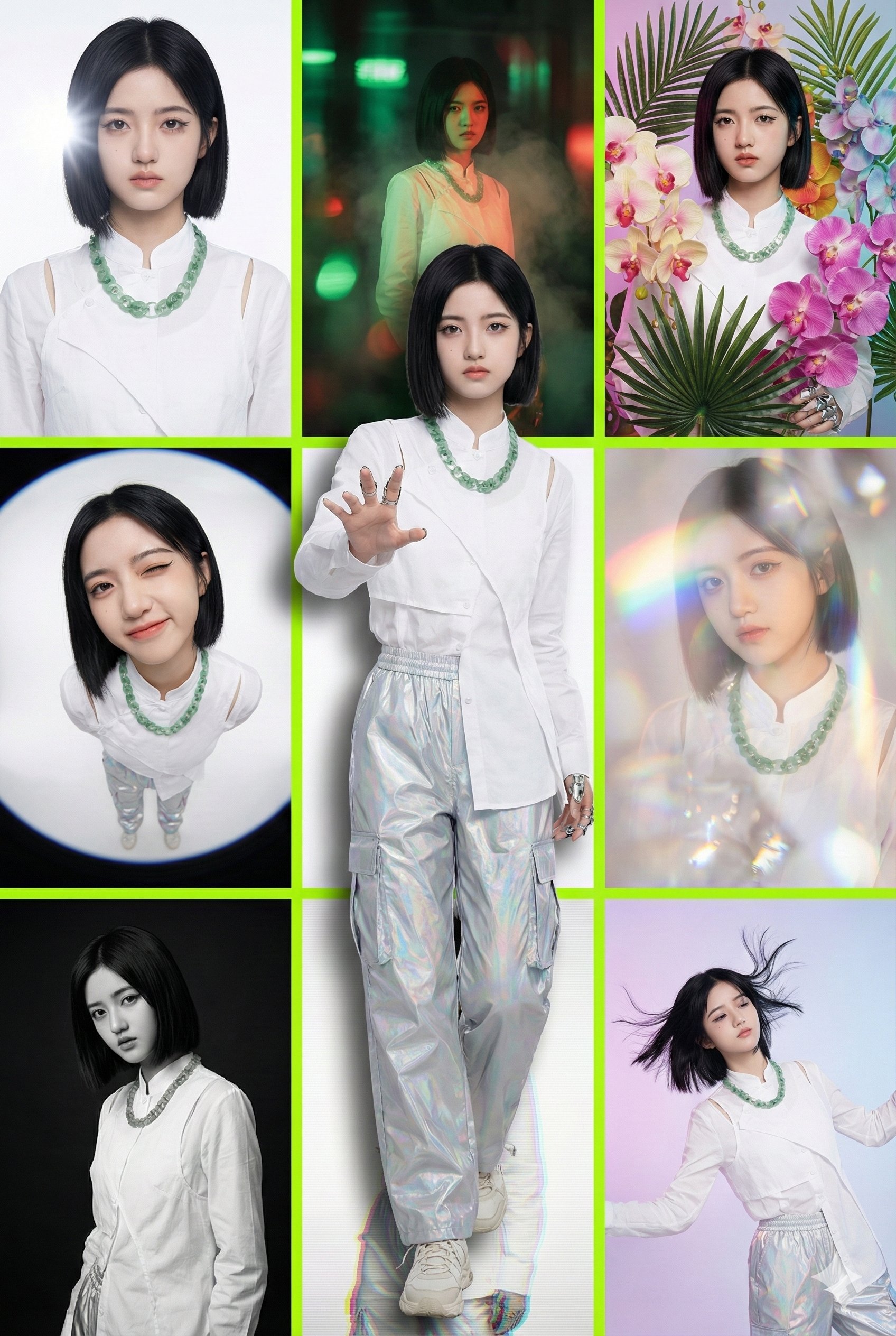 3x3 Grid + 3D Pop-Out Prompt Structure Analysis, 3D, nanoBanana-Pro, 头像, 人物 reference image, image 3 of 5