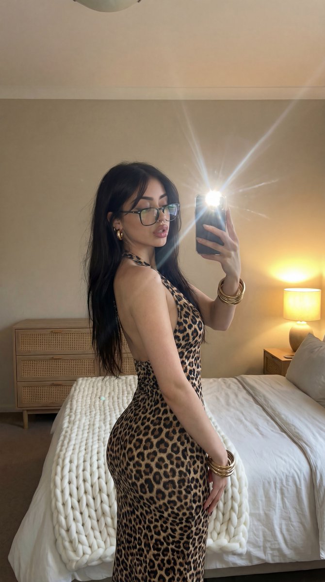 Gemini Nano Banana Pro - Female Selfie, People, nanoBanana-Pro, Bedroom Setting, Female Selfie reference image