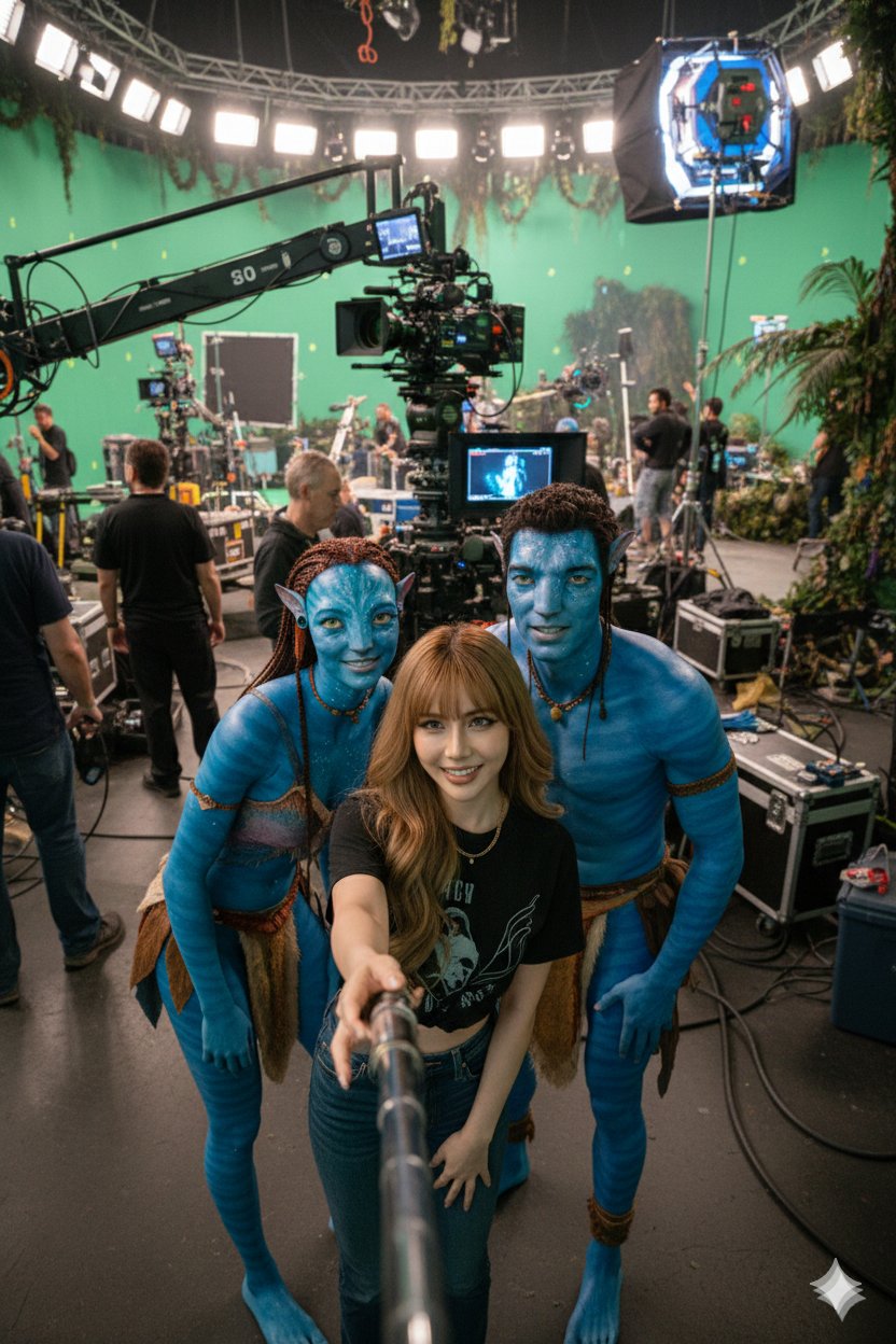 Favorite Movies and Series of All Time, Film, nanoBanana-Pro, Behind-the-Scenes, Candid Shot reference image