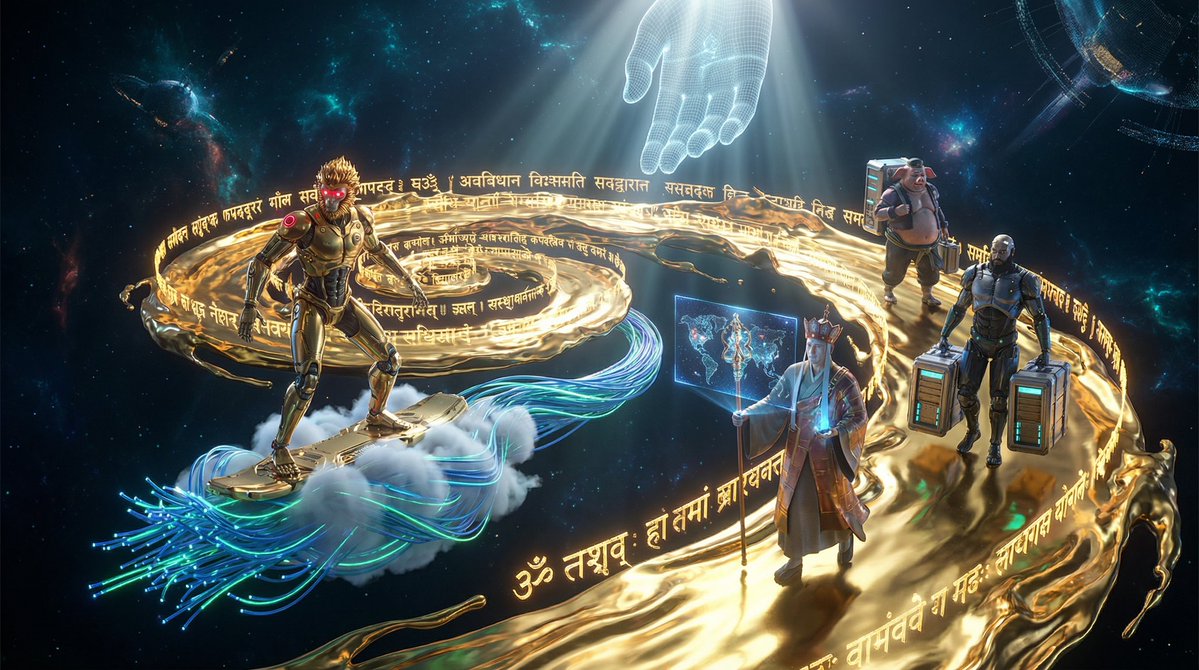 AI's Perception of Eastern Cyber Mythology, Sci-Fi, nanoBanana-Pro, 科技, 现实 reference image, image 2 of 4