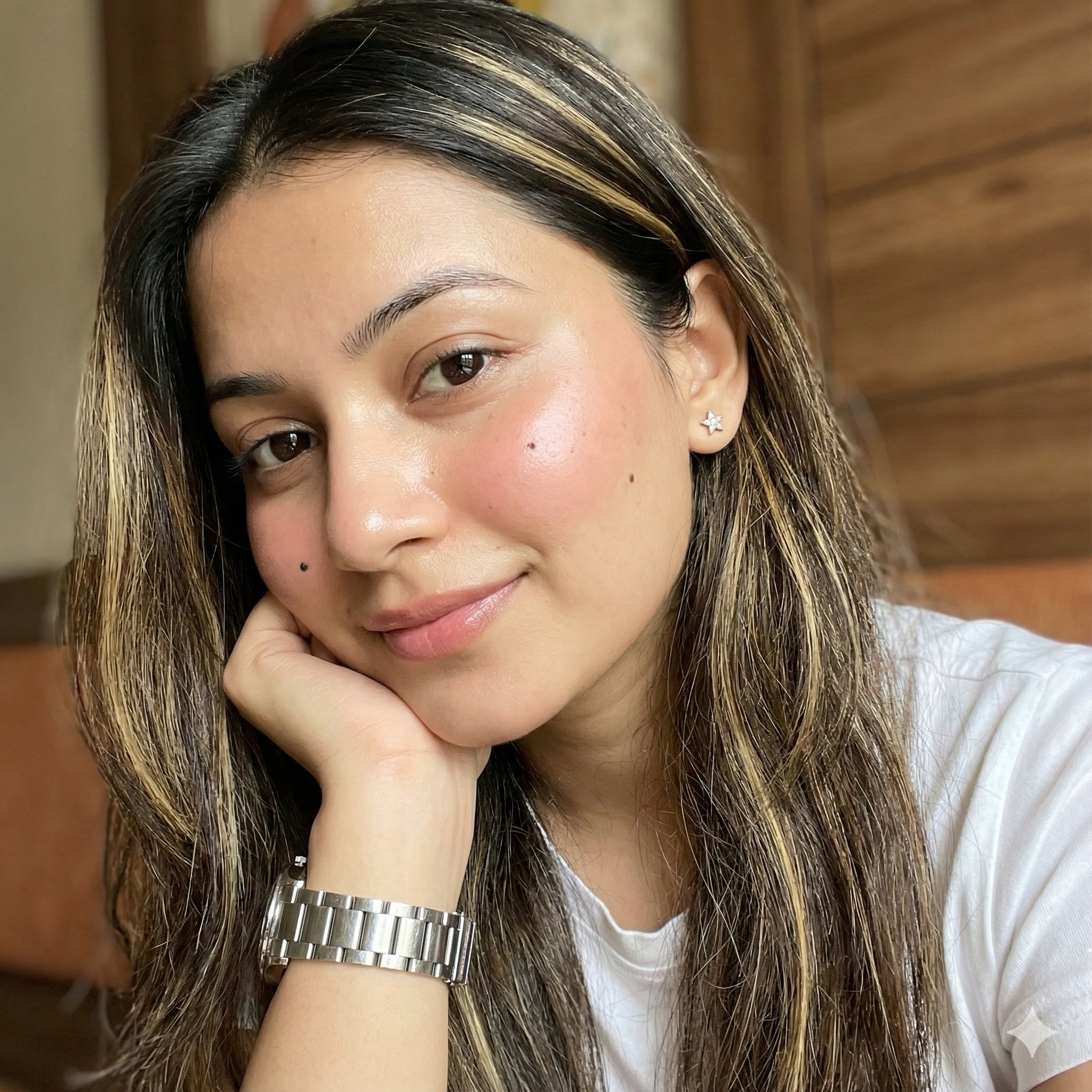 Natural Beauty with a Gentle, Confident, and Serene Smile, People, nanoBanana-Pro, Candid, Gentle Smile reference image