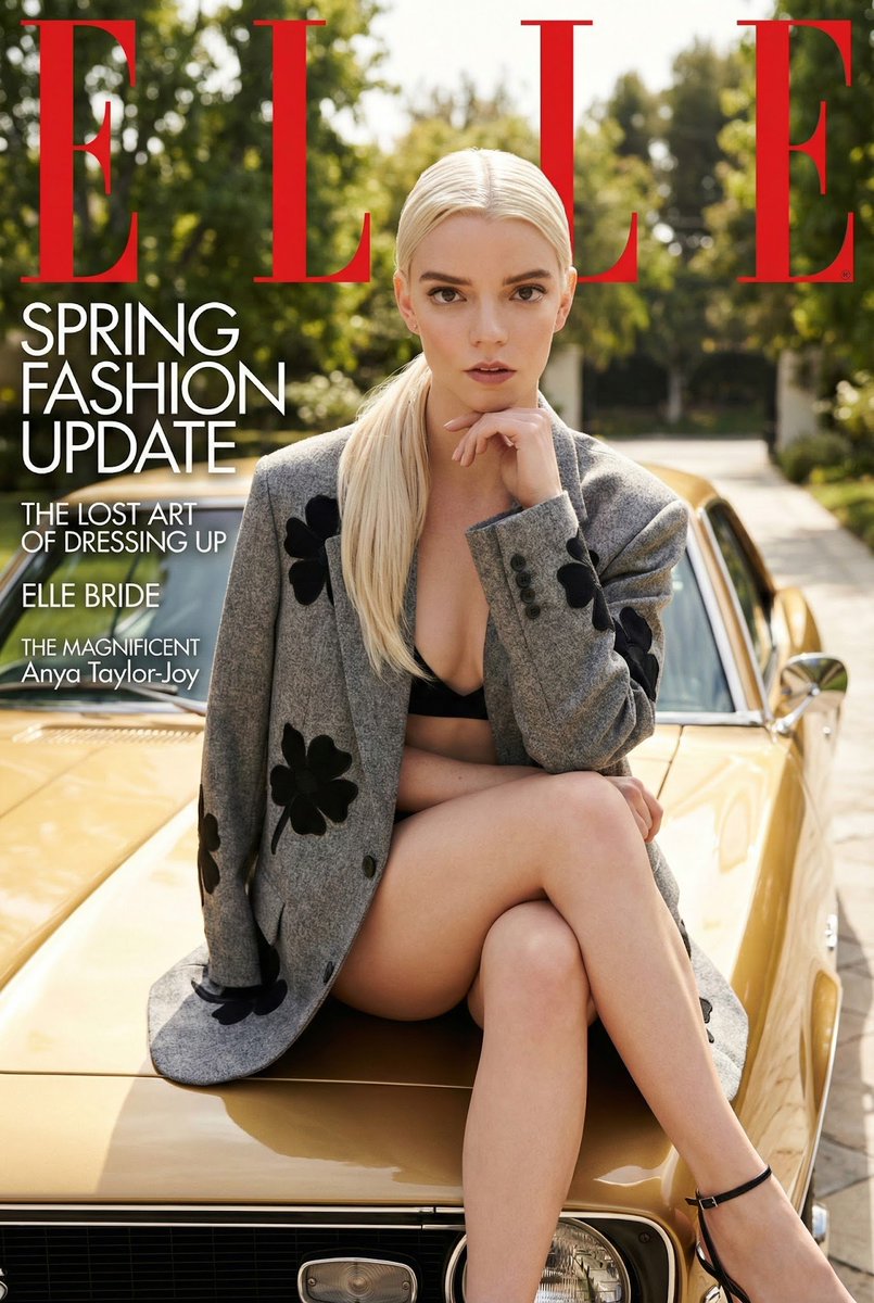 High-Fashion Magazine Cover, Fashion, nanoBanana-Pro, Blonde Woman, Editorial Photography reference image