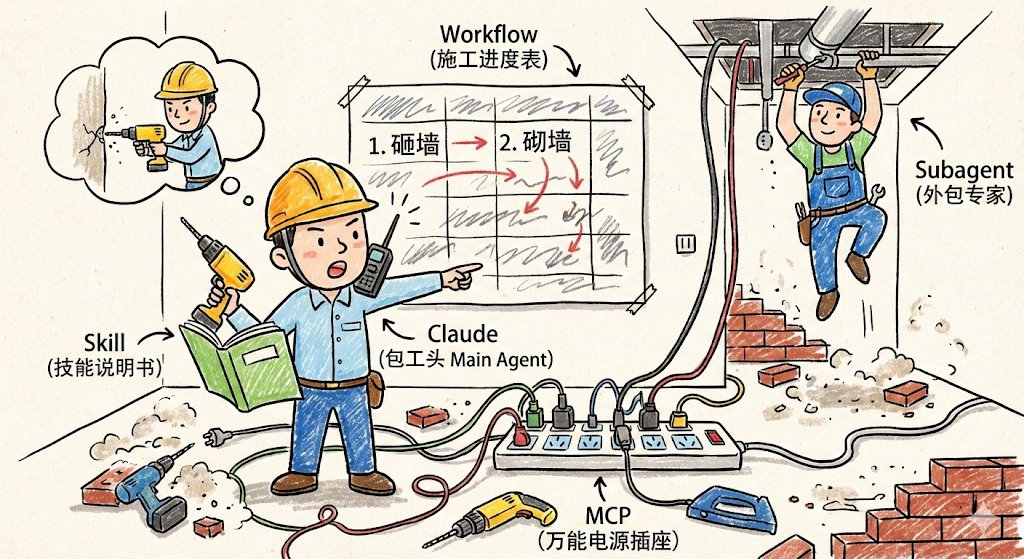 Metaphorical Analysis of Renovating a Large House, People, nanoBanana-Pro, Construction Project, Electrical Wiring reference image