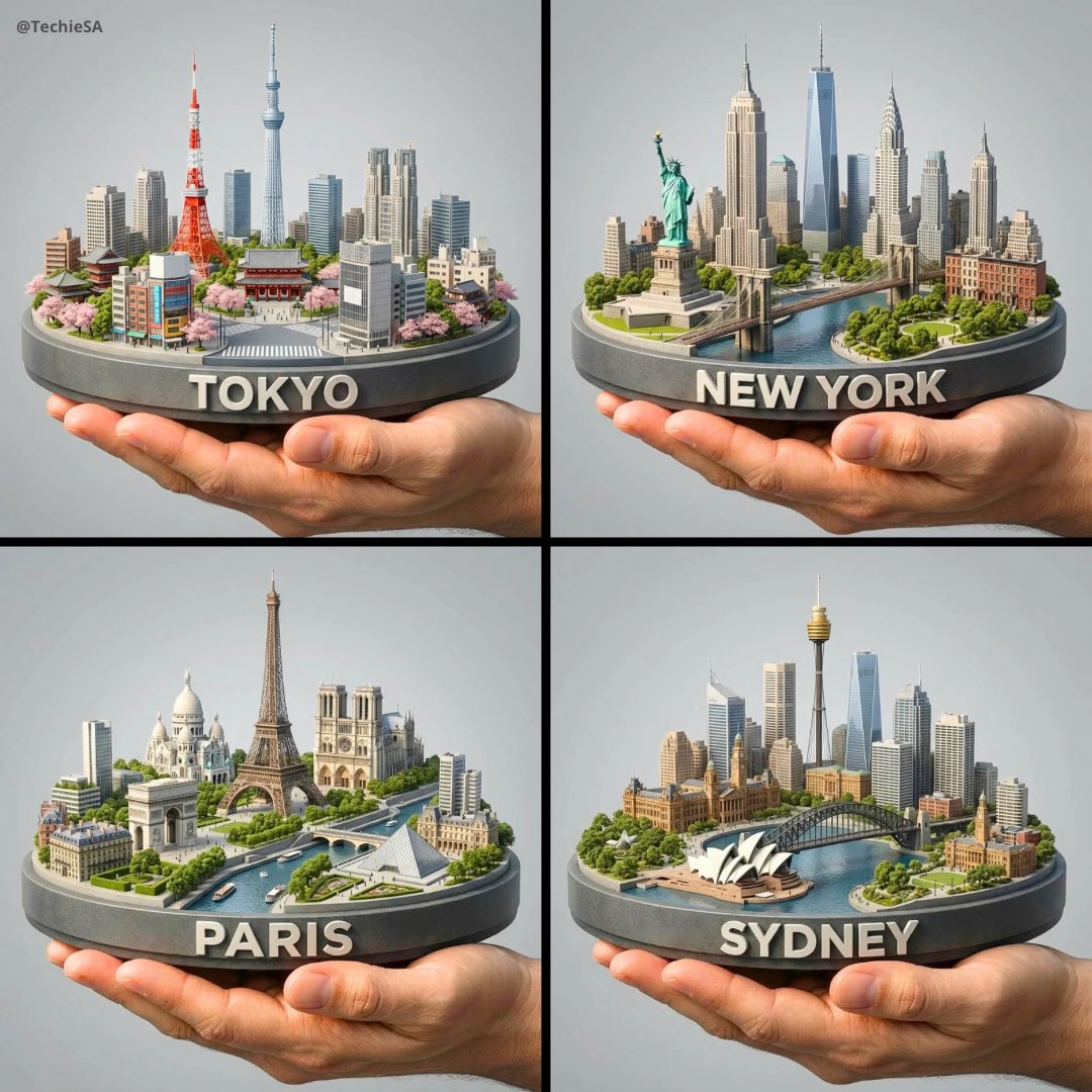 3D Miniature City Model, 3D, nanoBanana-Pro, 3D, 3D Render reference image