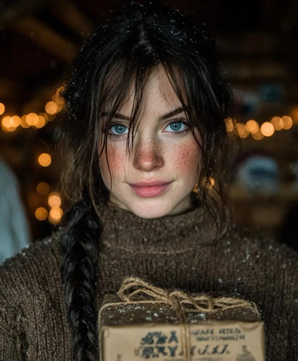 Warm Winter Storytelling Portrait, People, nanoBanana-Pro, Cinematic Portrait, Cozy Cabin reference image