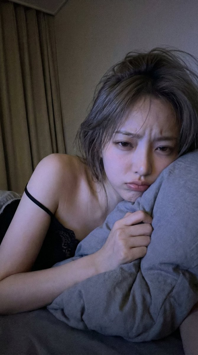 Cute Nighttime Phone Selfie in a Dim Bedroom, People, nanoBanana-Pro, Affectionate, Bedroom reference image
