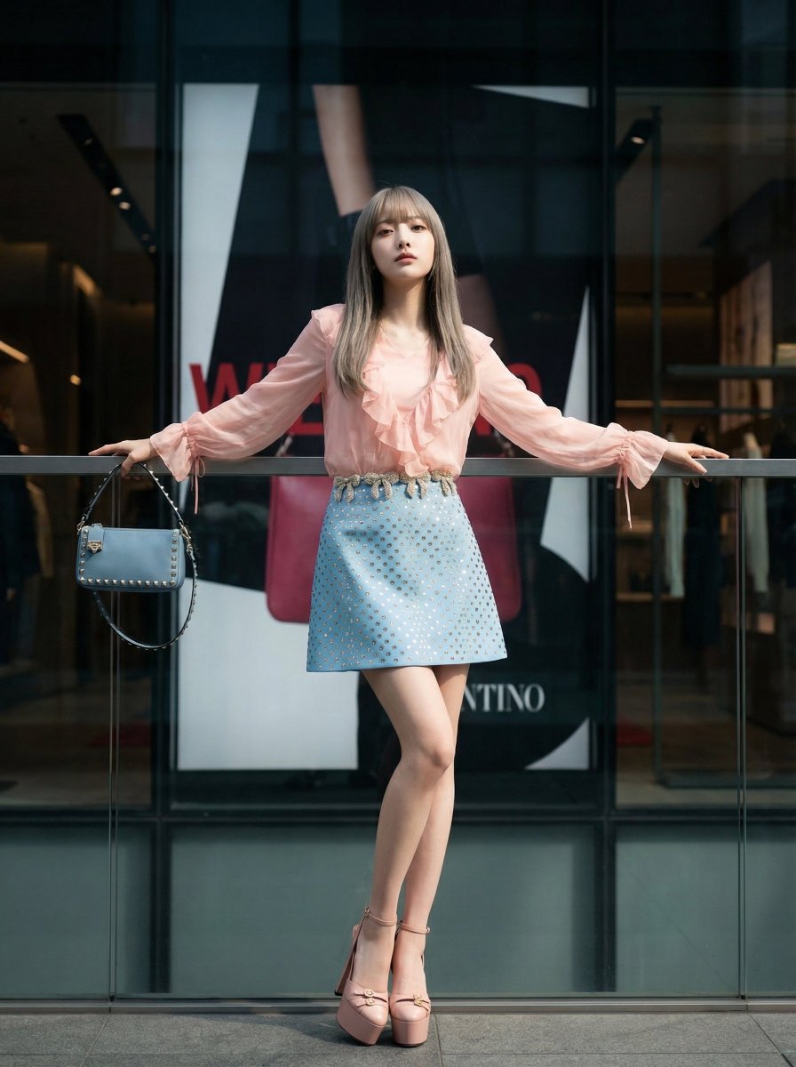 Real vs. Ad Displacement, People, nanoBanana-Pro, 风景, 色彩对比 reference image