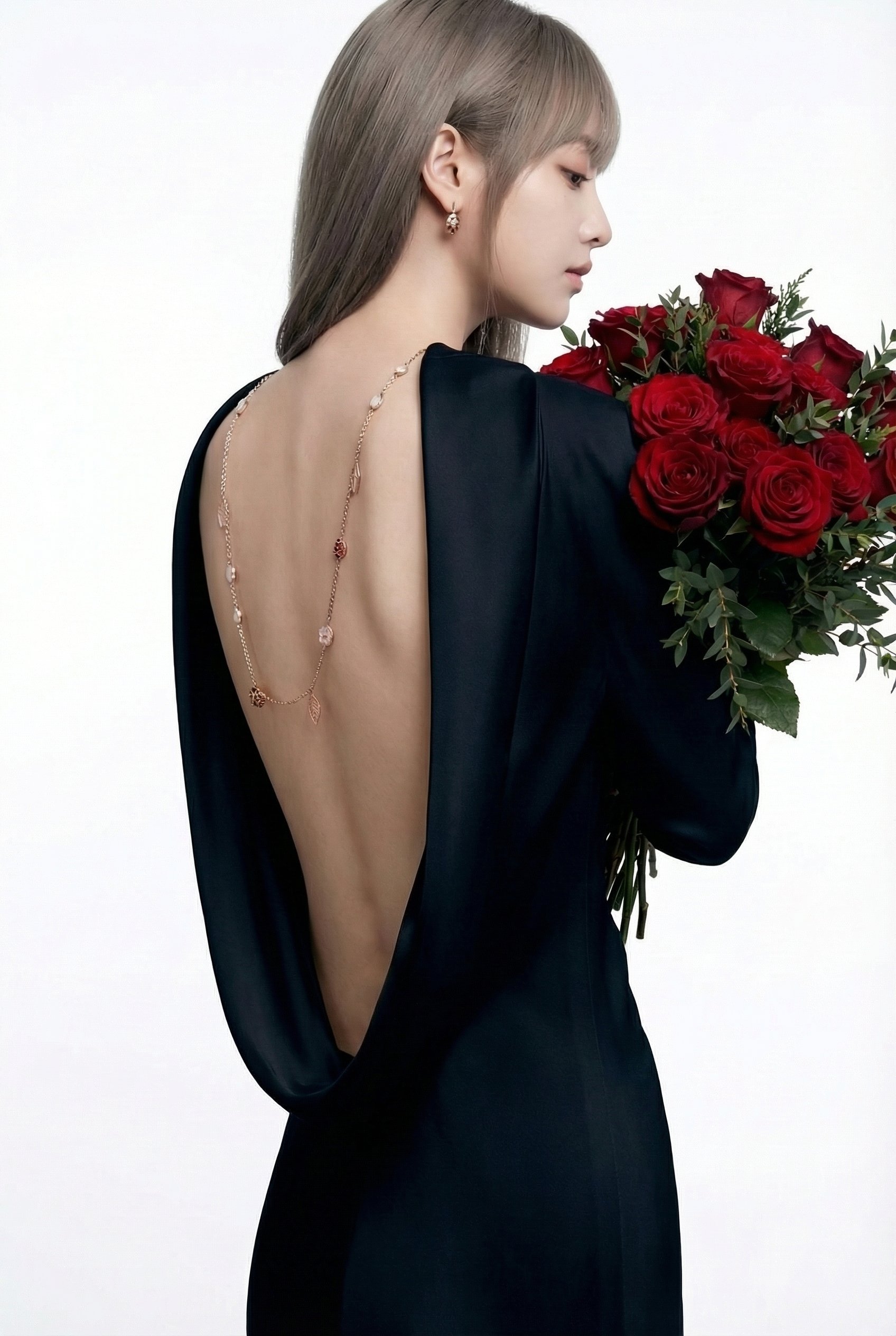 Minimalist Fashion Photography, Fashion, nanoBanana-Pro, Black Gown, Elegant Lighting reference image