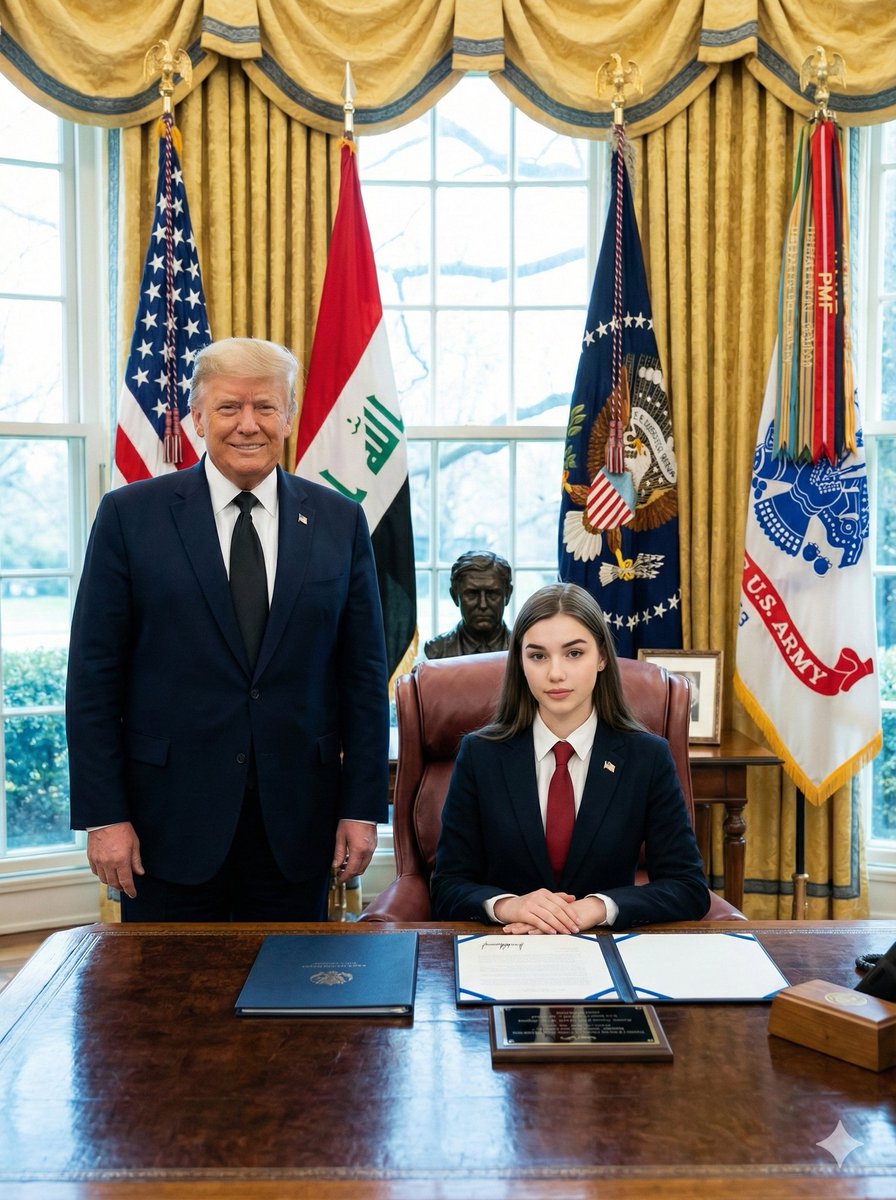 Meeting Trump Today, People, nanoBanana-Pro, 3D, Donald Trump reference image