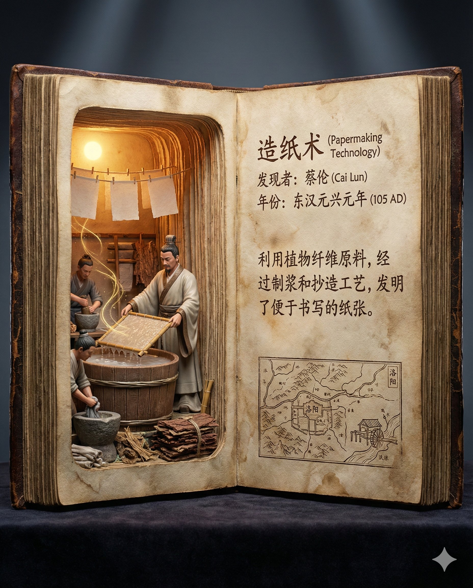 AI Scientific Discovery Image Generation Prompt, History, nanoBanana-Pro, 插画, 科幻 reference image, image 3 of 4