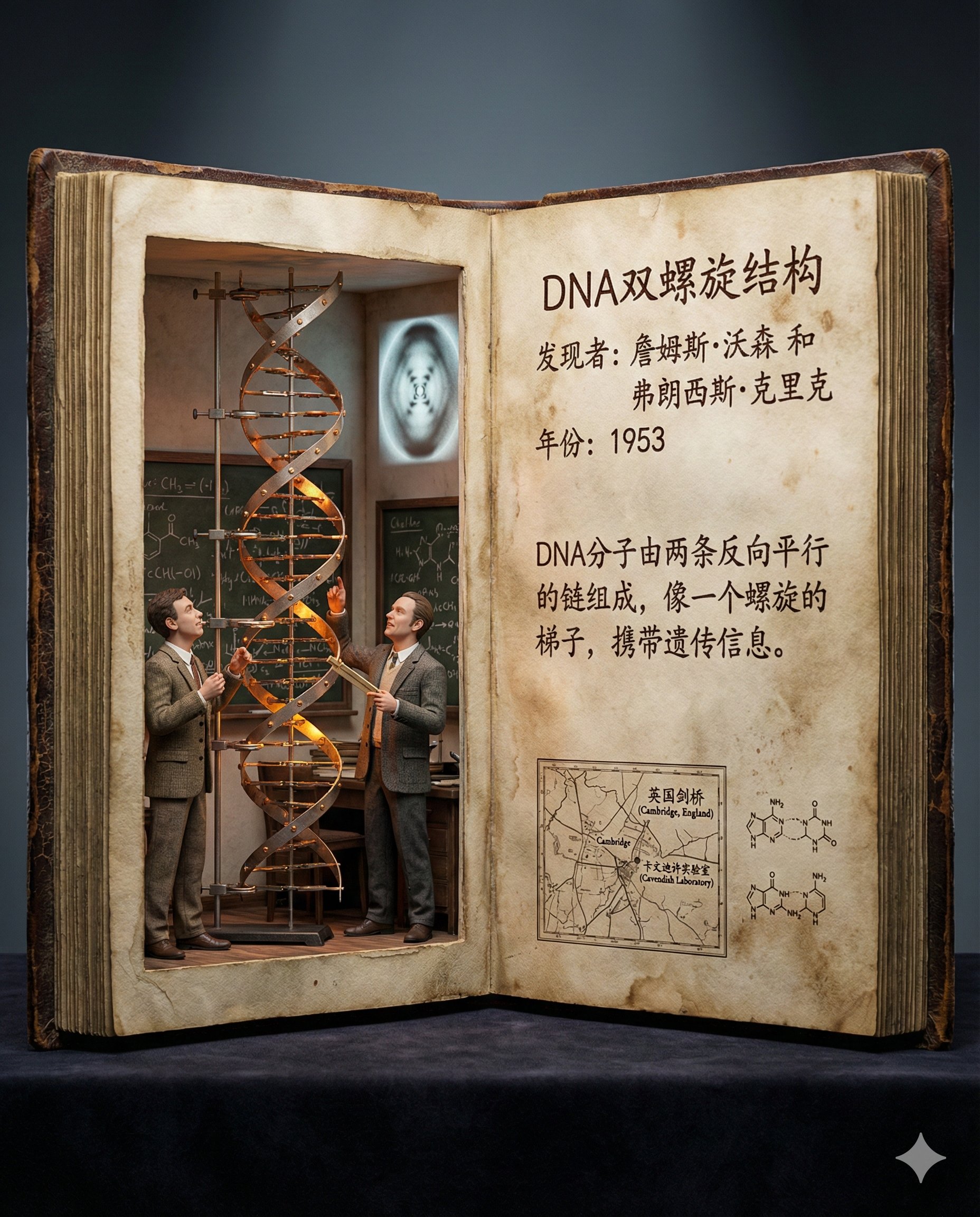 AI Scientific Discovery Image Generation Prompt, History, nanoBanana-Pro, 插画, 科幻 reference image, image 4 of 4