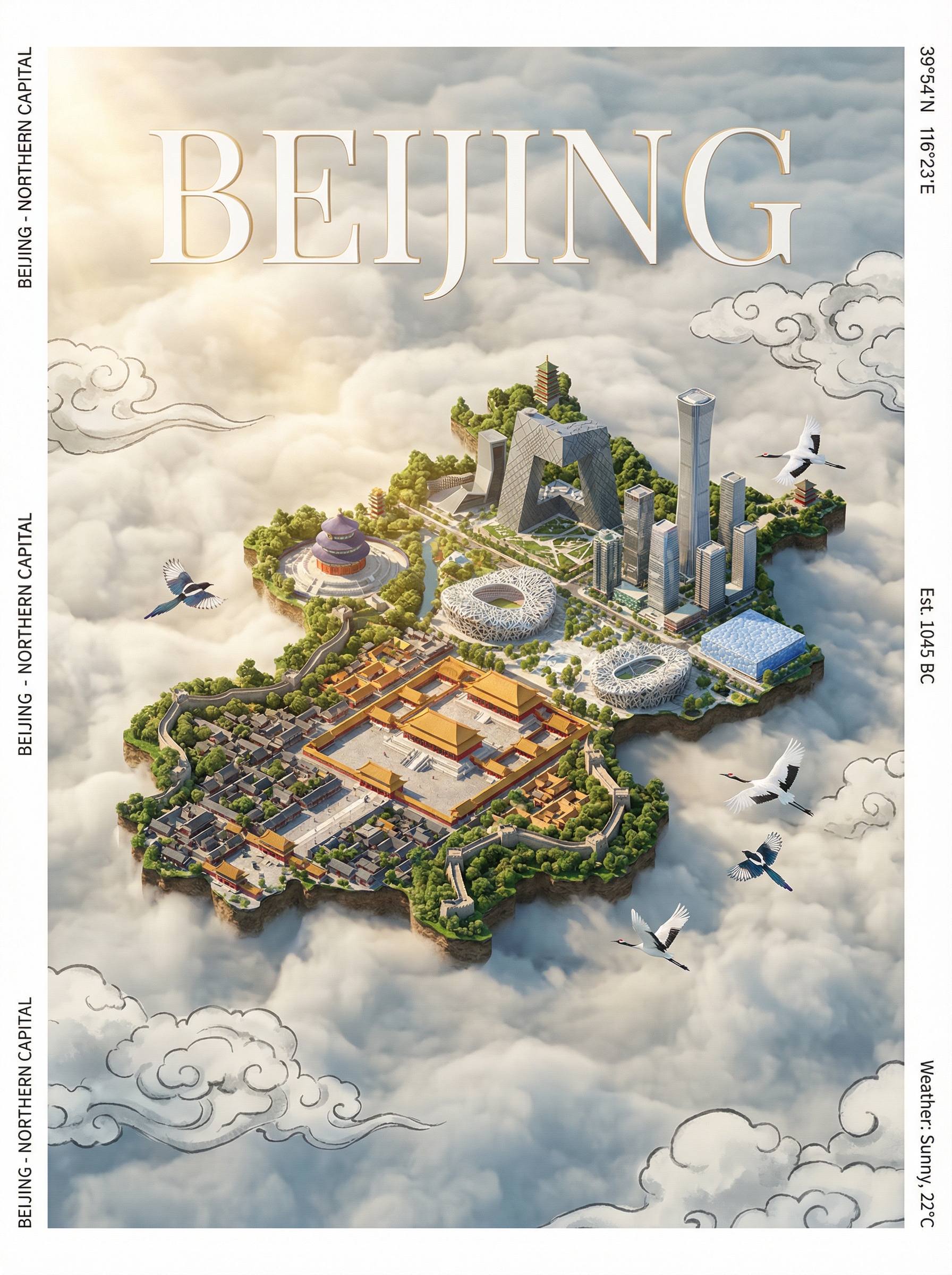City Poster Design, City, nanoBanana-Pro, 城市, 人物 reference image, image 3 of 6