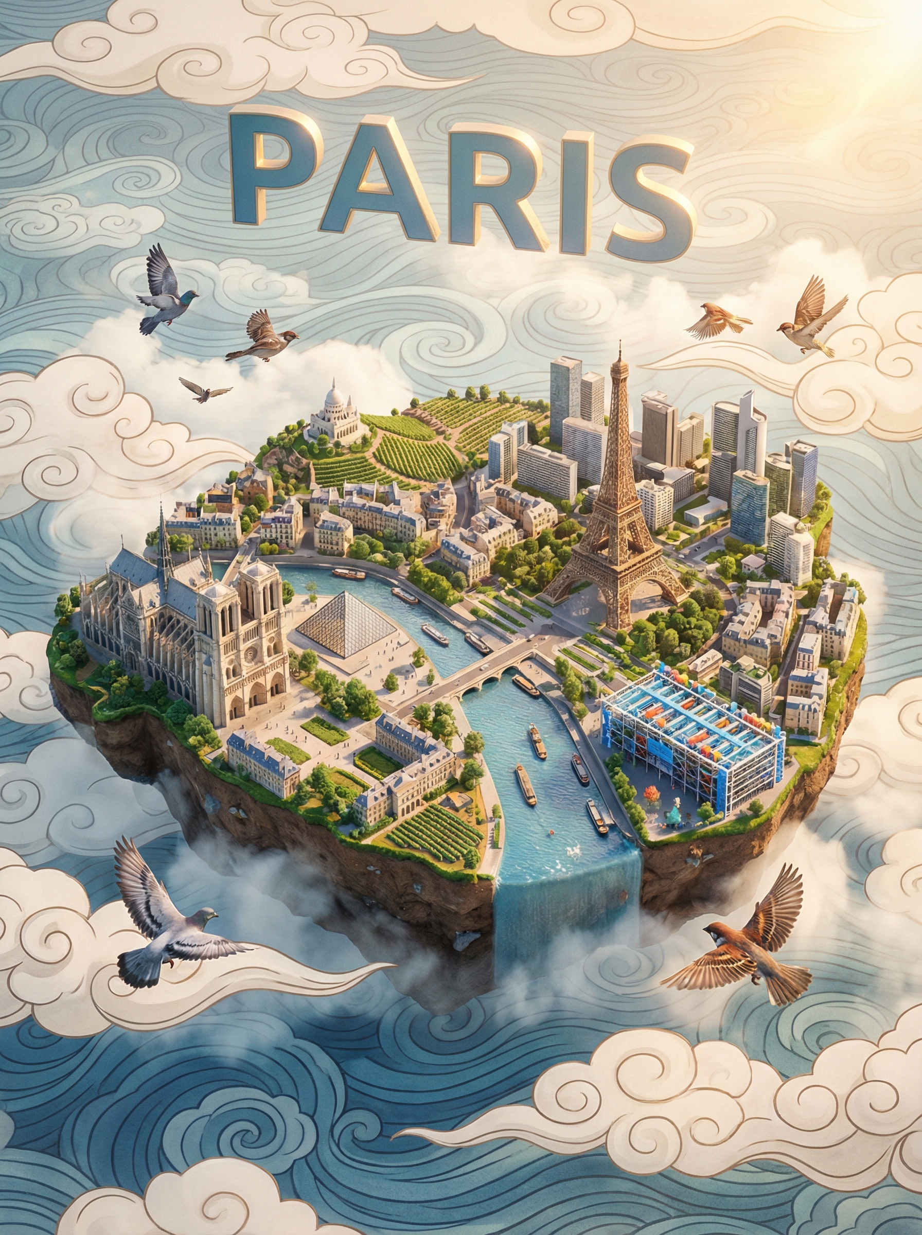 City Poster Design, City, nanoBanana-Pro, 城市, 人物 reference image, image 5 of 6