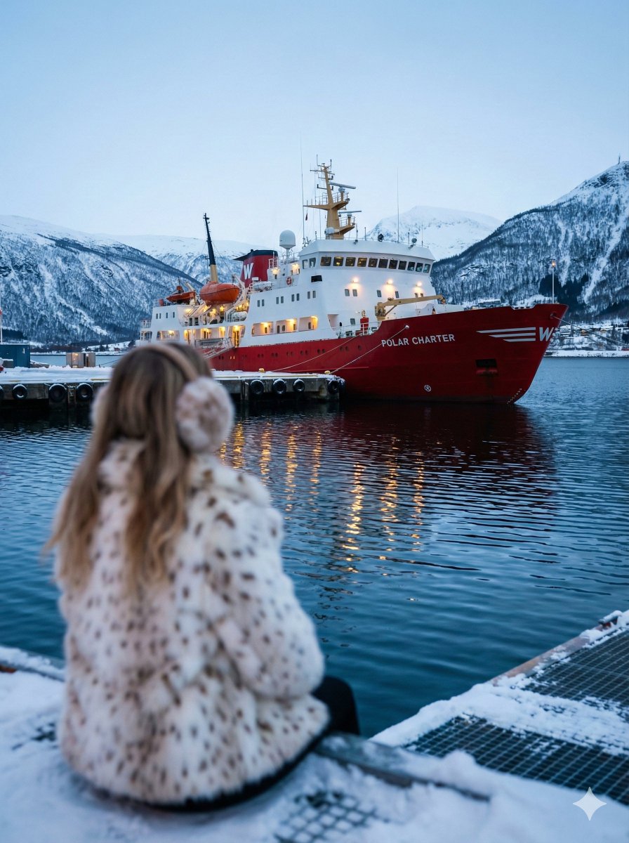 Cinematic Winter Harbor Image, Landscape, nanoBanana-Pro, Blue Hour, Cinematic Photography reference image