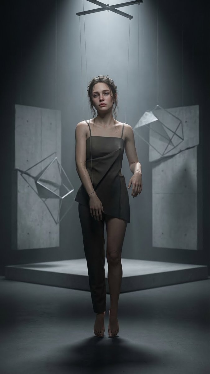 Hyper-realistic Adult Woman Marionette Photo, Realistic, nanoBanana-Pro, 3D, Adult Woman reference image