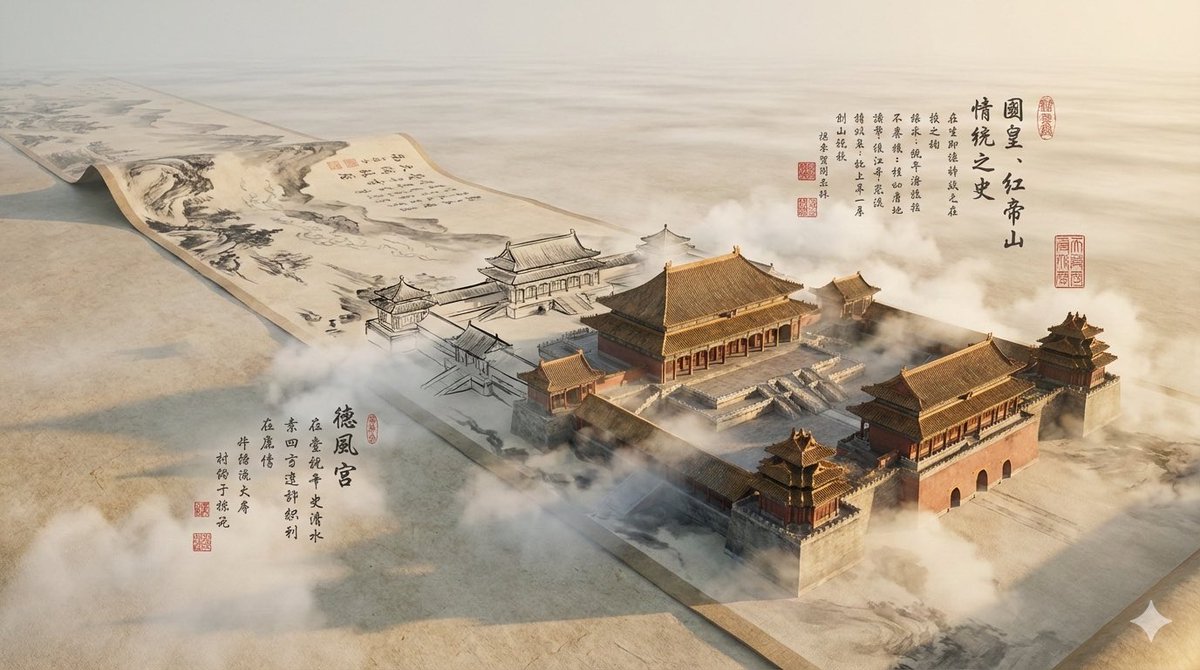 GPT Image 1.5 vs. Nano Banana Pro Test: The Forbidden City as a 3D Scroll, 3D, nanoBanana-Pro, 3D, 3D Render reference image