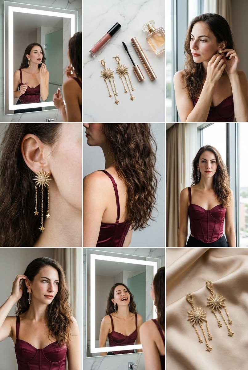 Luxury Interior Collage, People, nanoBanana-Pro, Close-ups, Collage reference image