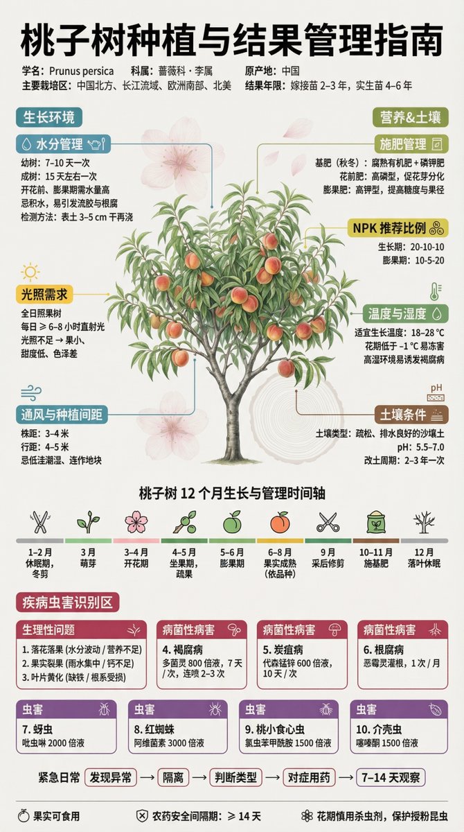 Fruit Tree Cultivation Guide Poster, Realistic, nanoBanana-Pro, 现实, 神话 reference image, image 2 of 4