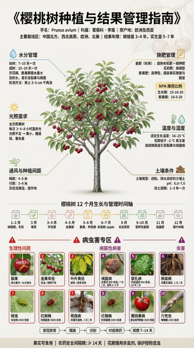 Fruit Tree Cultivation Guide Poster, Realistic, nanoBanana-Pro, 现实, 神话 reference image, image 4 of 4