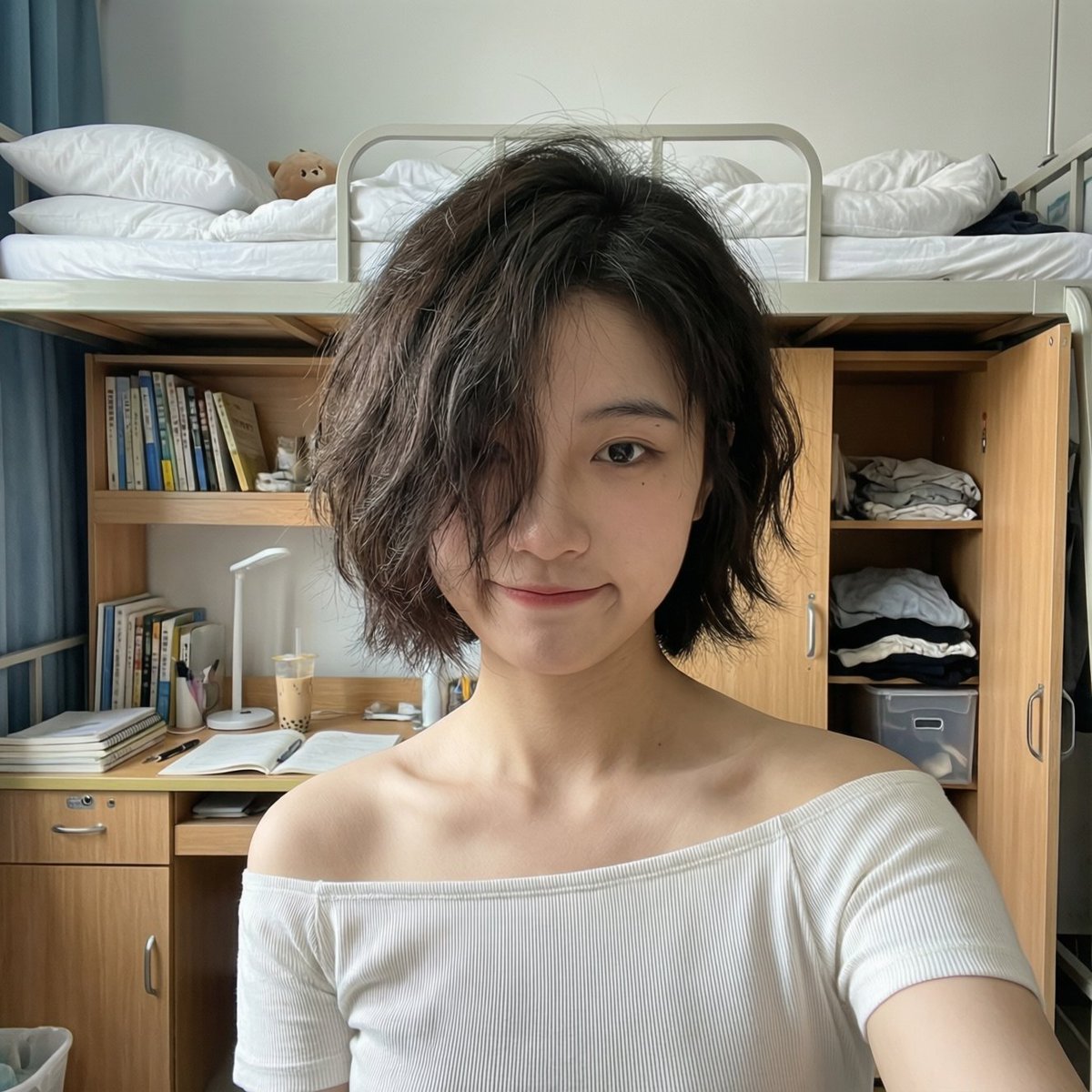 中国大学生自拍，人物，nanoBanana-Pro，Casual Style, College Student风格参考图