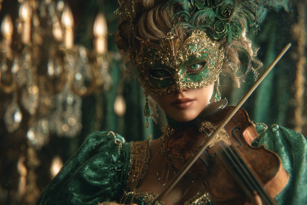 Vintage Masquerade Soiree, Retro, nanoBanana-Pro, 产品, 影视 reference image, image 3 of 4