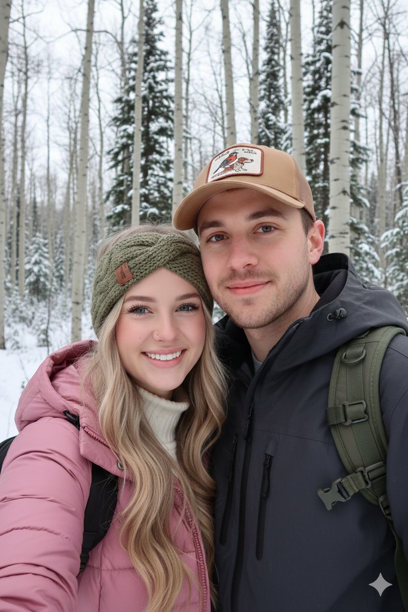 Us on Hiking, People, nanoBanana-Pro, Close-up, Cold Grey reference image