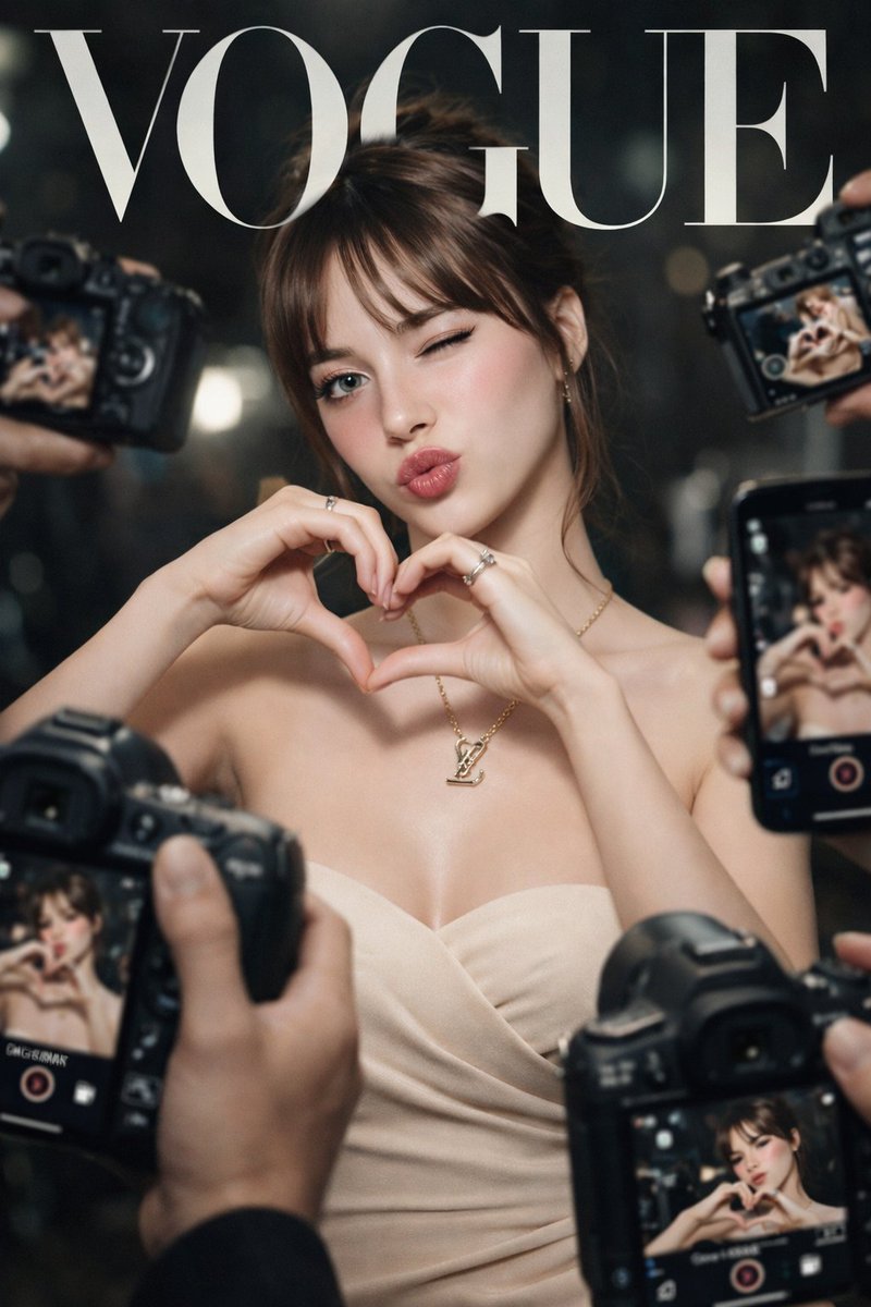 Fashion Magazine Cover, Fashion, nanoBanana-Pro, Elegant Makeup, Fashion Magazine reference image