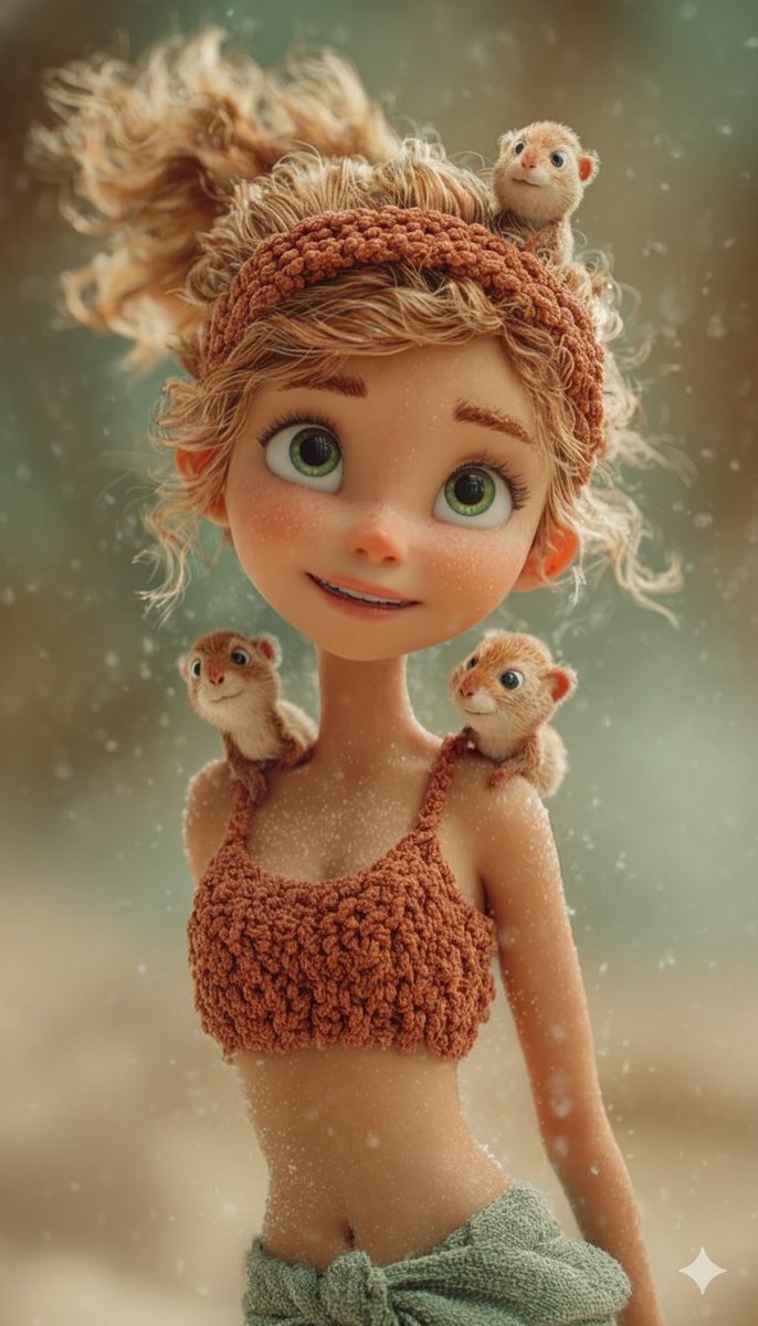 奇幻风格3D动画小女孩肖像，人物，nanoBanana-Pro，3D, 3D Animation风格参考图