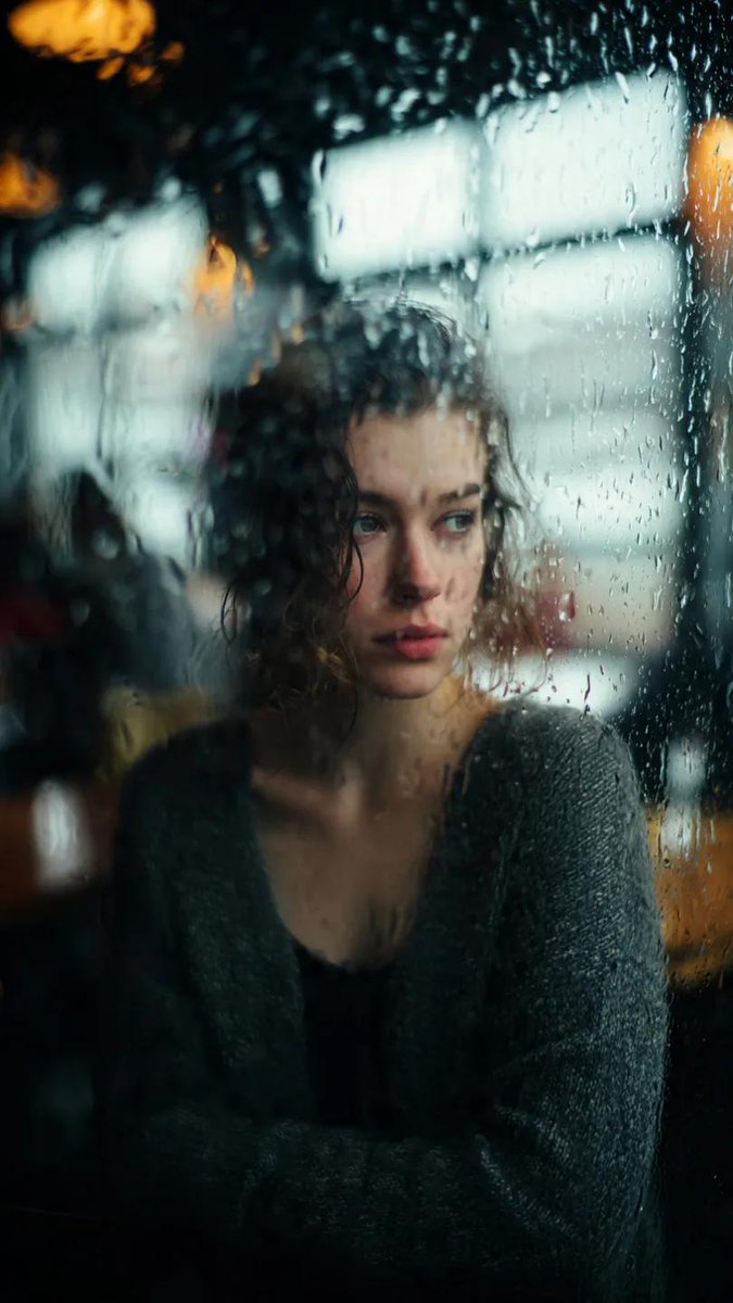 雨后余韵，时尚，nanoBanana-Pro，Cinematic Fashion, Emotional Residue风格参考图
