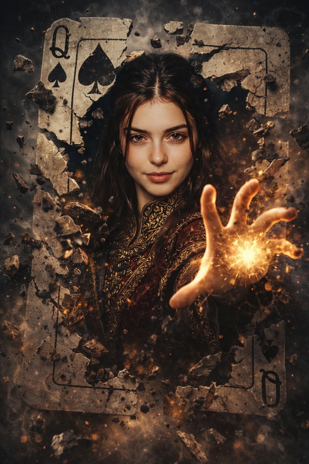 Powerful Sorcerer Movie Poster, Film, nanoBanana-Pro, 8K Resolution, Cinematic Lighting reference image