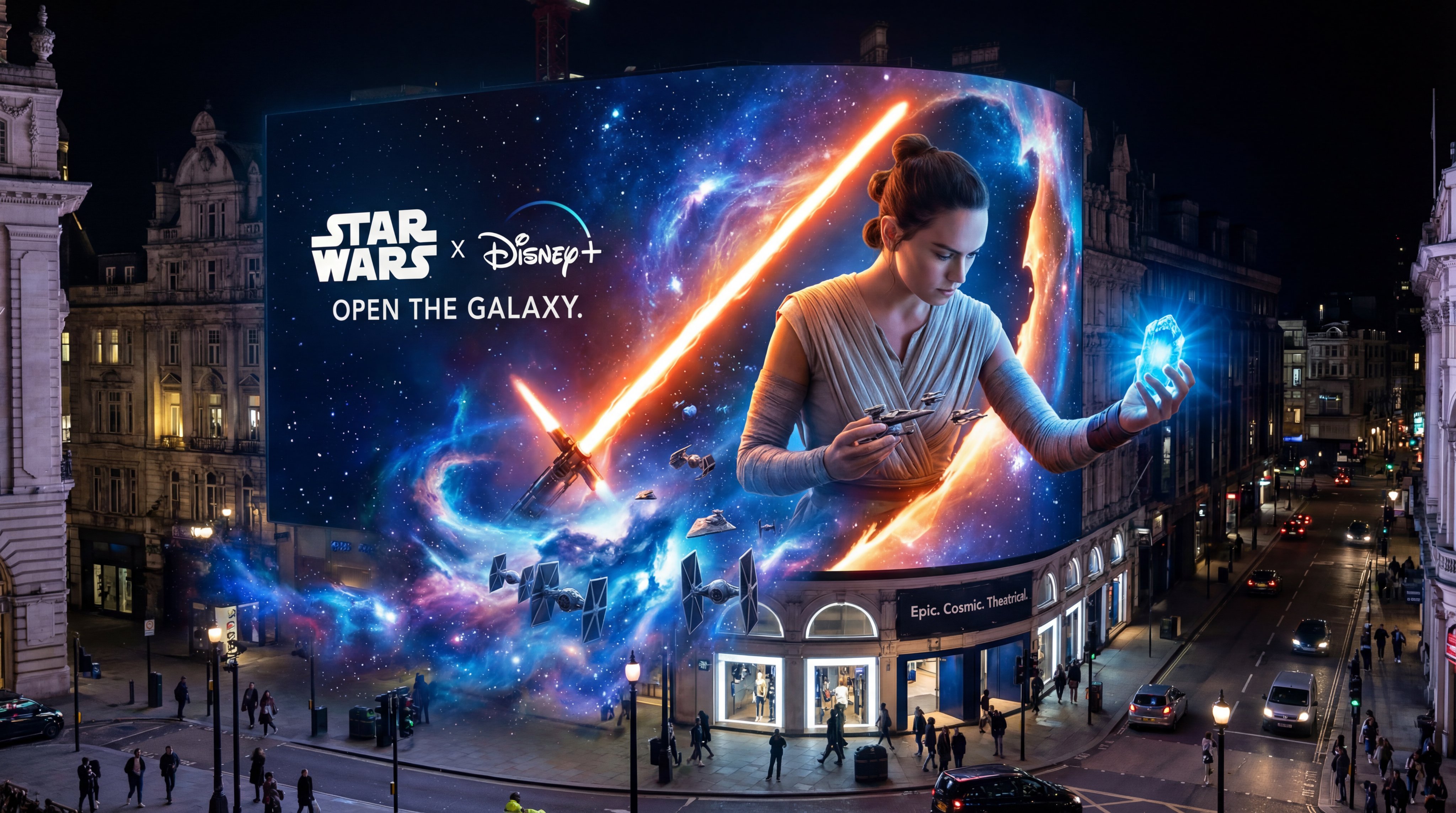 Share the Force: Nano Banana Pro Star Wars 3D Billboard Prompt Share, 3D, nanoBanana-Pro, 3D, 3D Billboard reference image