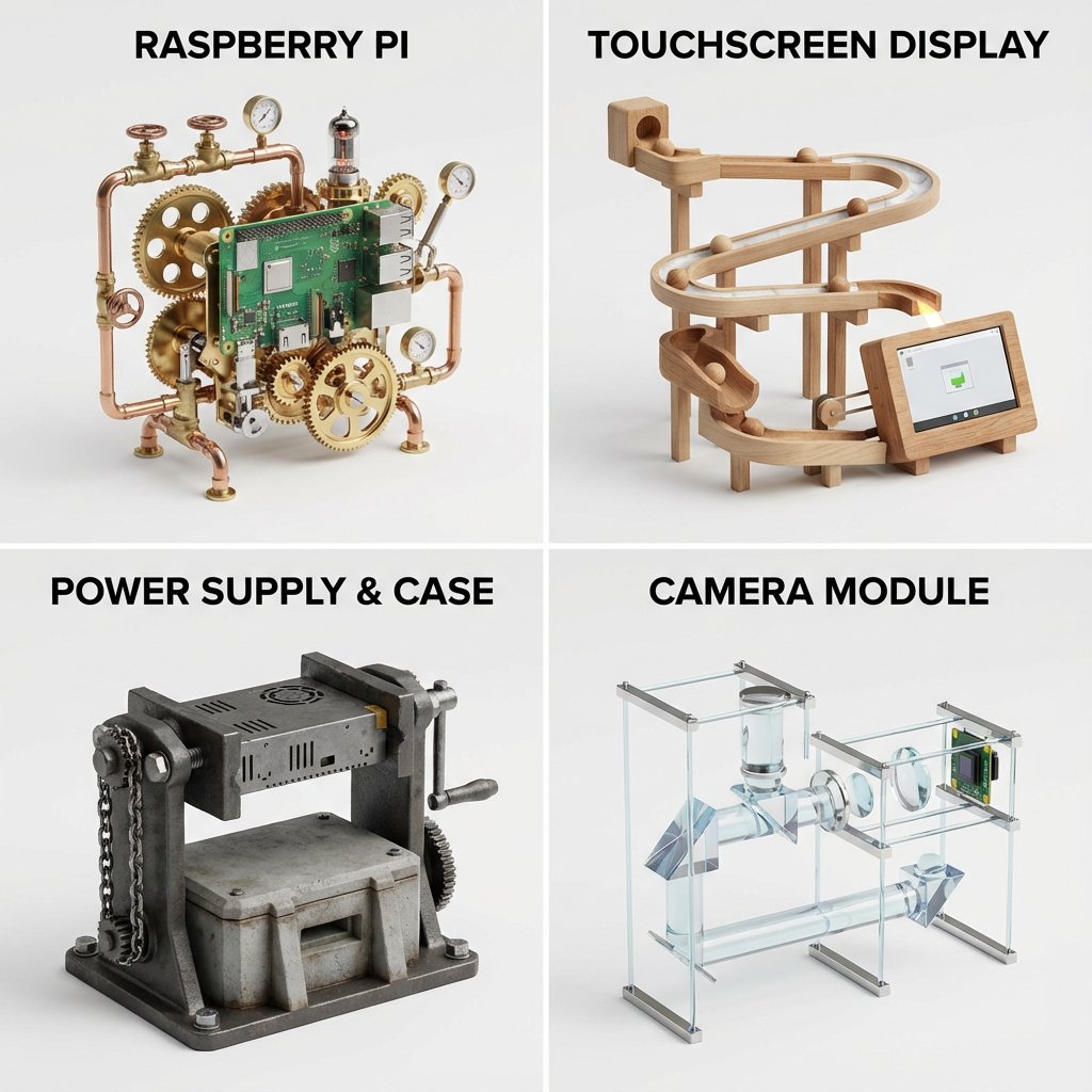 Transform Your Favorite Gadgets and Their Accessories into Kinetic Sculptures, 3D, nanoBanana-Pro, 3D, 3D Product Render reference image