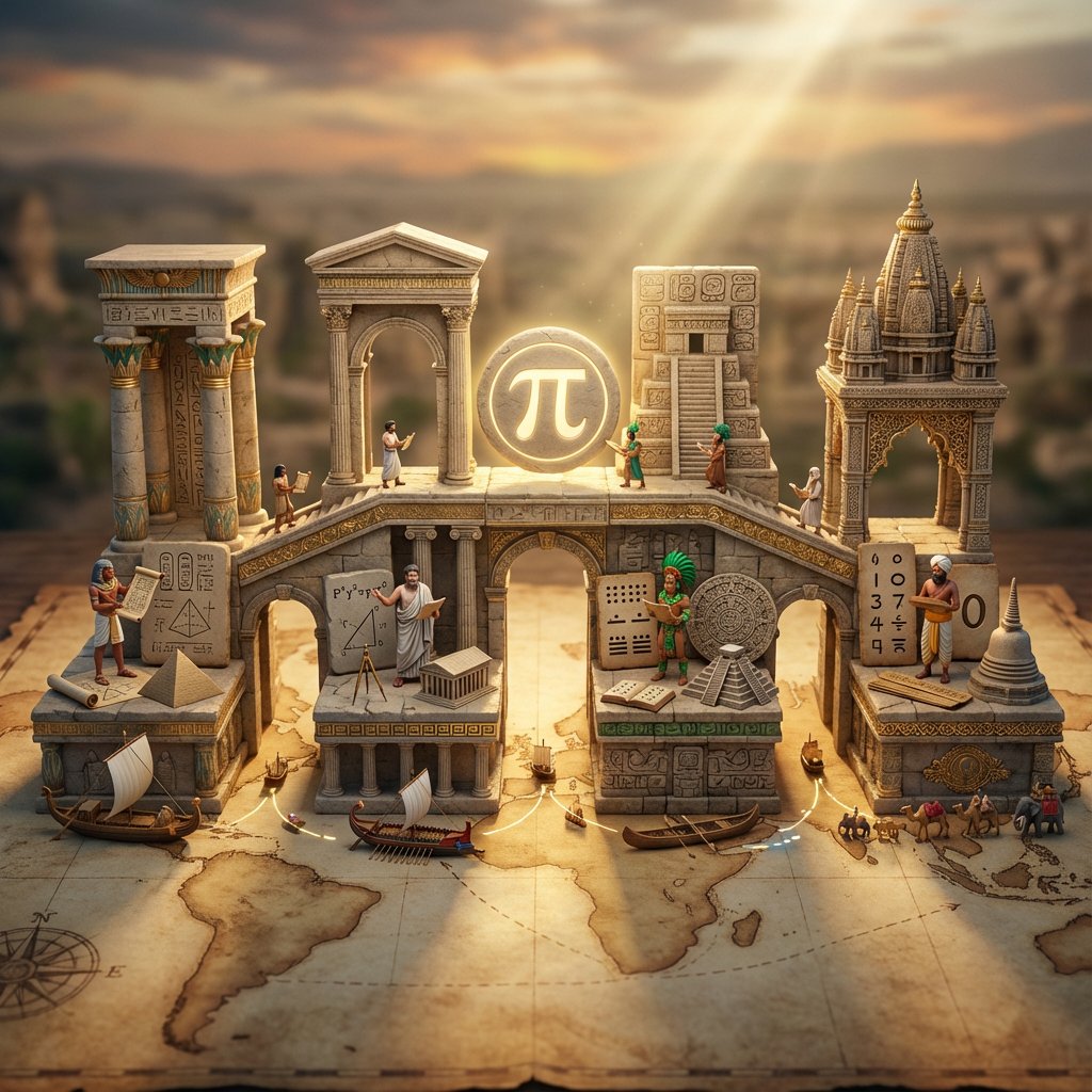 Ancient Civilization Technology Evolution Visualization, History, nanoBanana-Pro, Ancient Architecture, Architectural Styles reference image