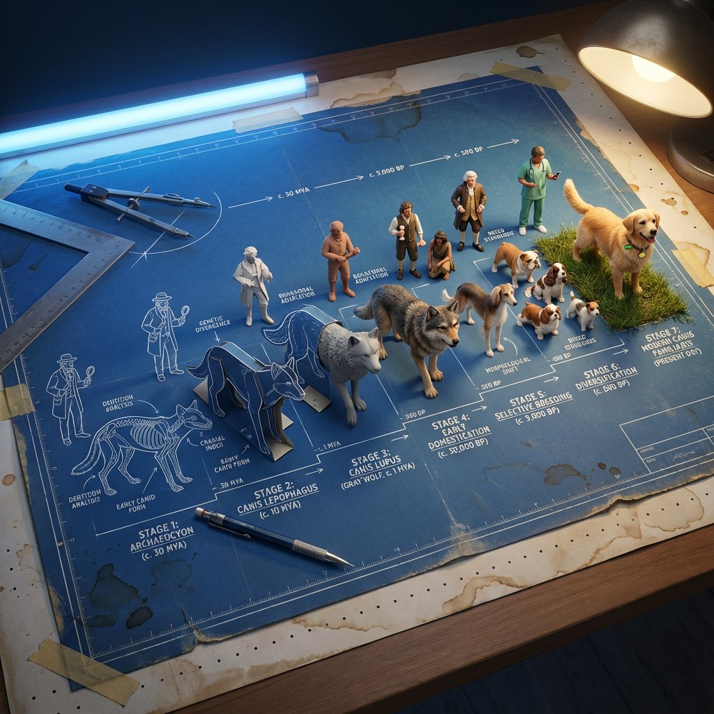 High-Tech Evolution Process Image, Technology, nanoBanana-Pro, 3D Transformation, Blueprint Art reference image