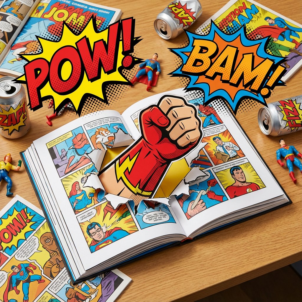 Superhero Poster Style: Iron Man, People, nanoBanana-Pro, Action Figure, Cel Shading reference image