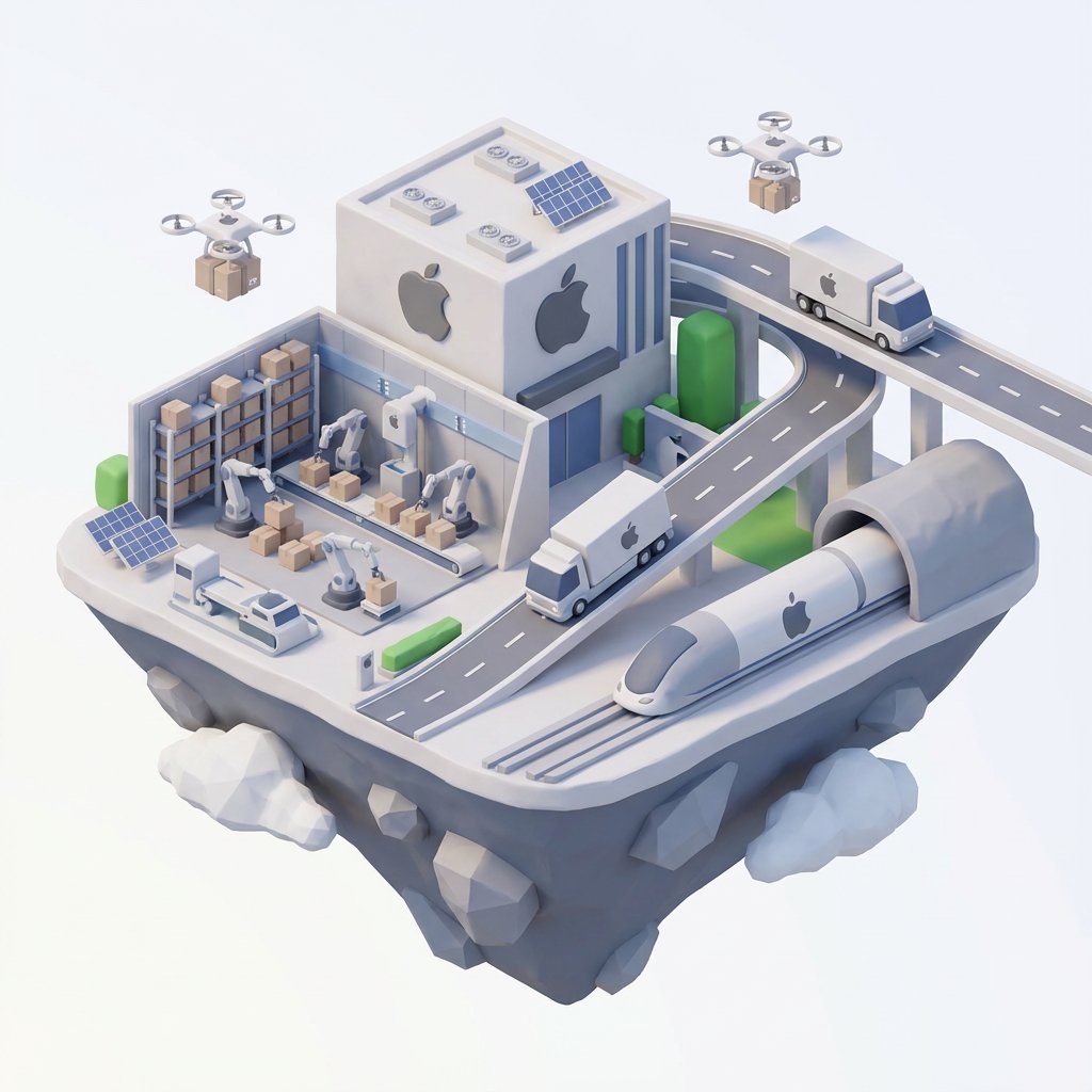 Nano Banana Pro: Transforming Logos into 3D Isometric Logistics Hub, 3D, nanoBanana-Pro, 3D, 3D Render reference image