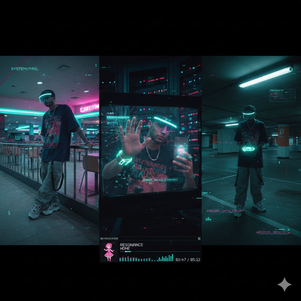 Cyber-Liminal Dream Sequence, Technology, nanoBanana-Pro, Anime Graphics, CRT Static reference image