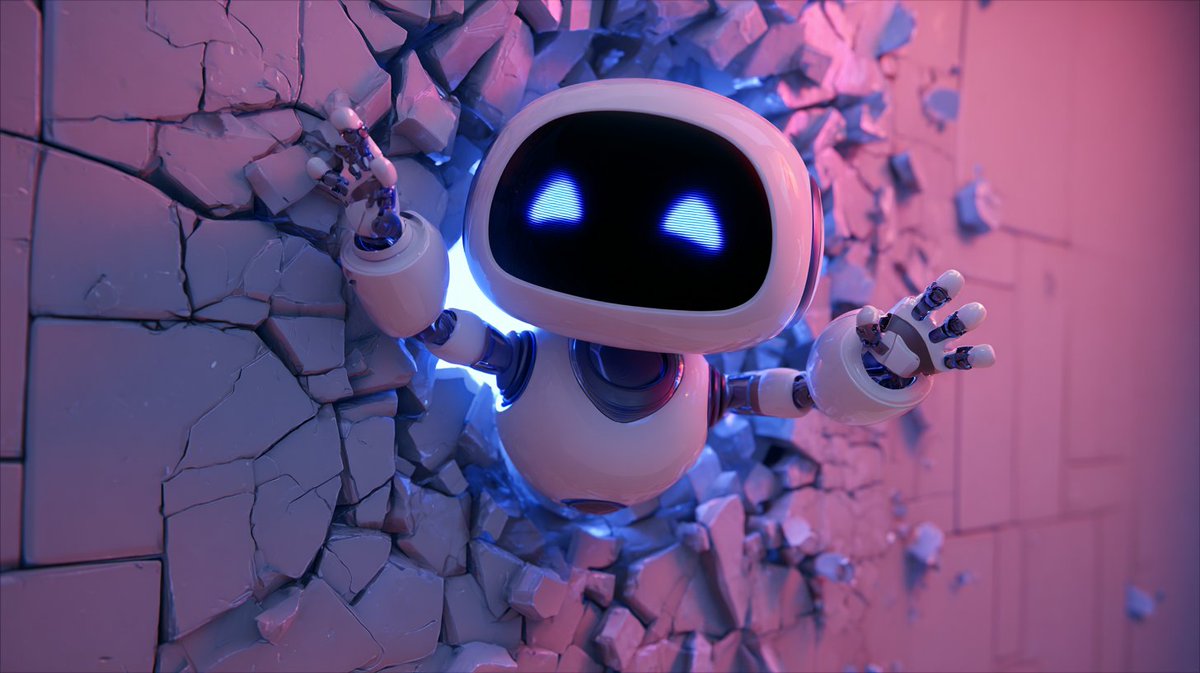 Happy Character Cartoon Breaking Down a Wall, 3D, nanoBanana-Pro, 3D卡通, 3D reference image