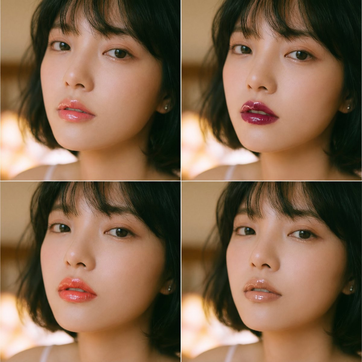 Emotional Narrative Collage of a Beautiful Korean Woman, People, nanoBanana-Pro, Analog Film, Close-up reference image