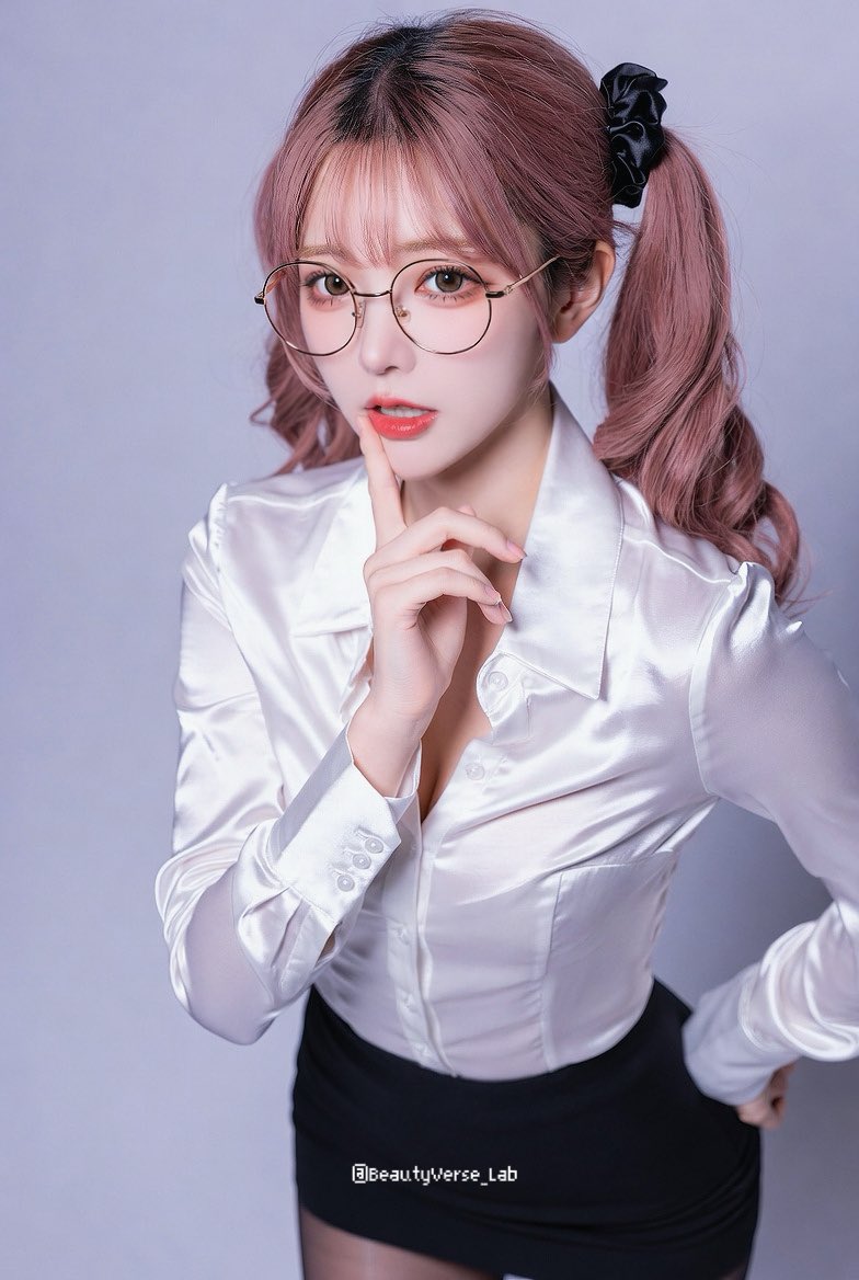 Pink Secretary, Fashion, nanoBanana-Pro, Confident Pose, Delicate Features reference image