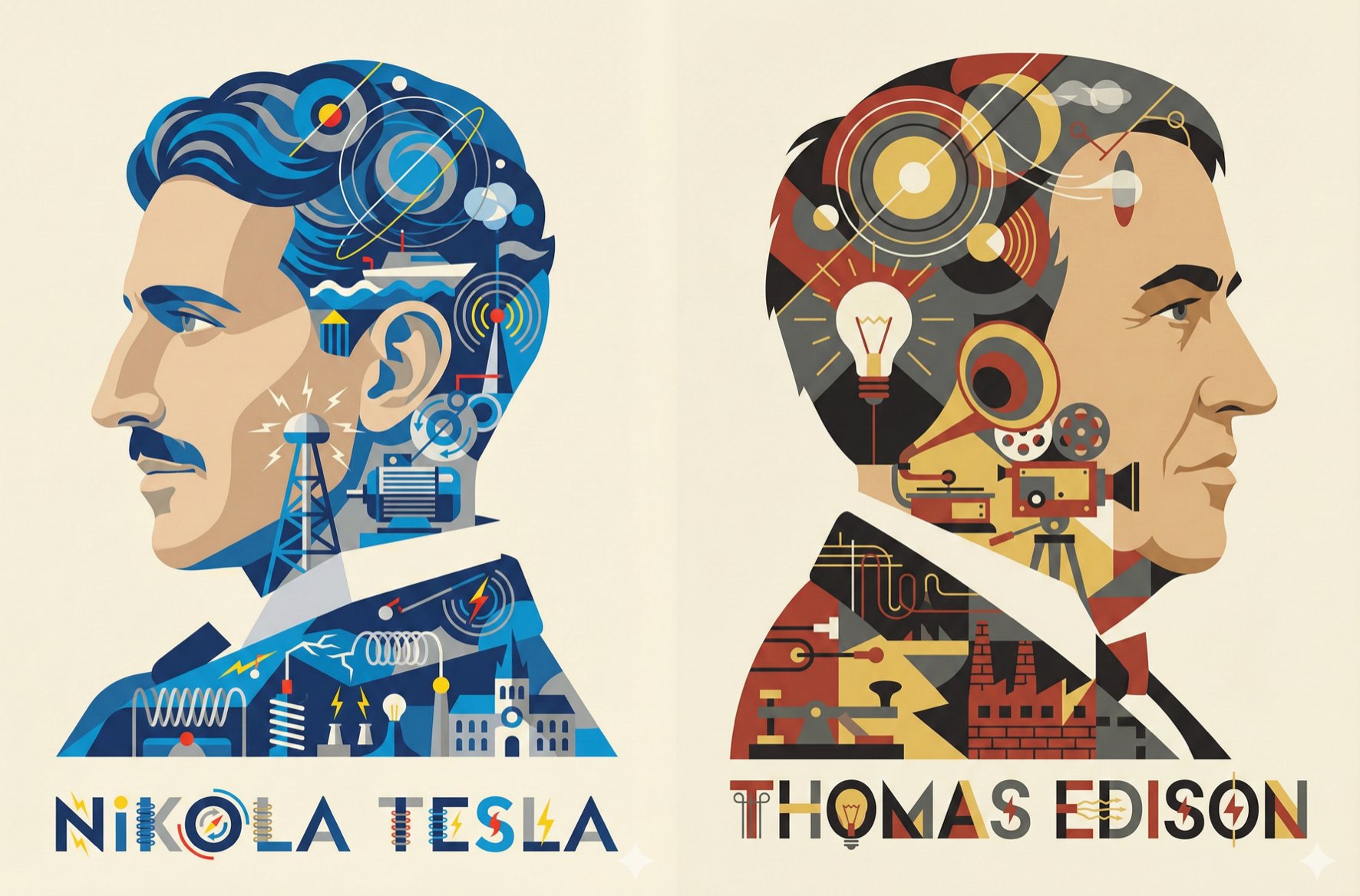 Celebrity Achievement Illustration, People, nanoBanana-Pro, Bauhaus Style, Double Exposure reference image