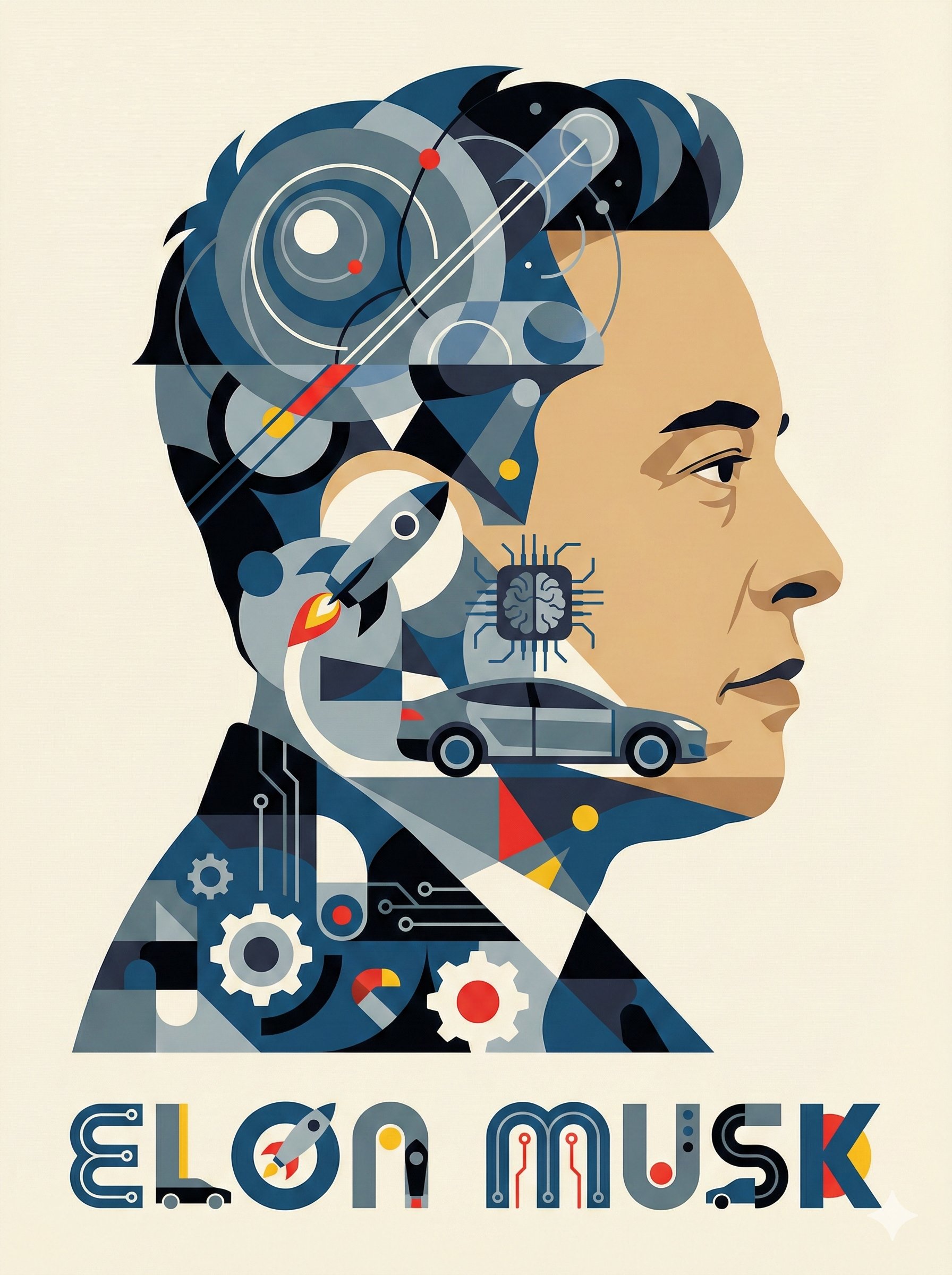 Celebrity Achievement Illustration, People, nanoBanana-Pro, Technology, 头像 reference image, image 3 of 4