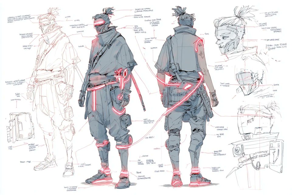 Character Concept Sheet, Game, nanoBanana-Pro, 插画, 产品 reference image, image 2 of 4