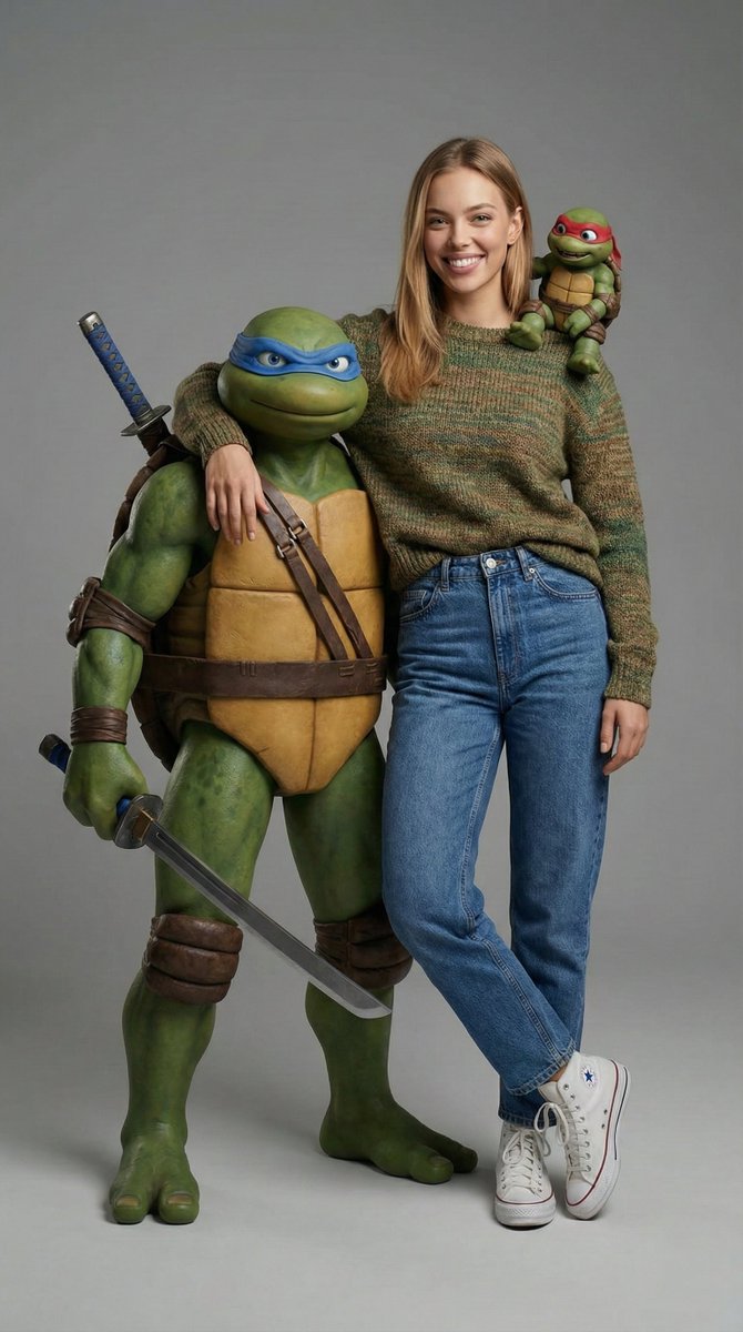 He-Man Real Person Interaction with CGI Characters, People, nanoBanana-Pro, 3D, 3D CGI reference image
