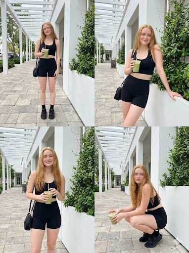 Sadie Sink Lifestyle Photography, Fashion, nanoBanana-Pro, Athletic Wear, Fashion reference image